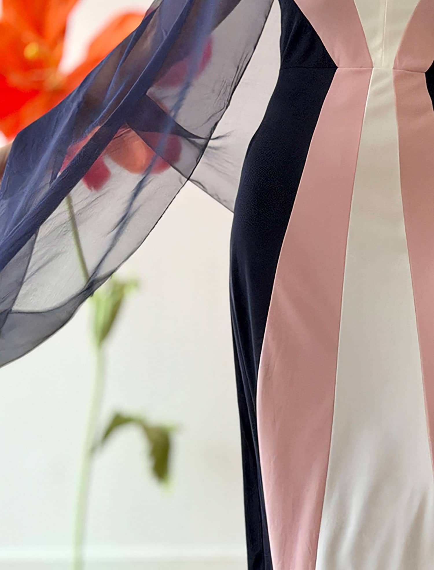 Pañuelo Fluido de Seda Marino