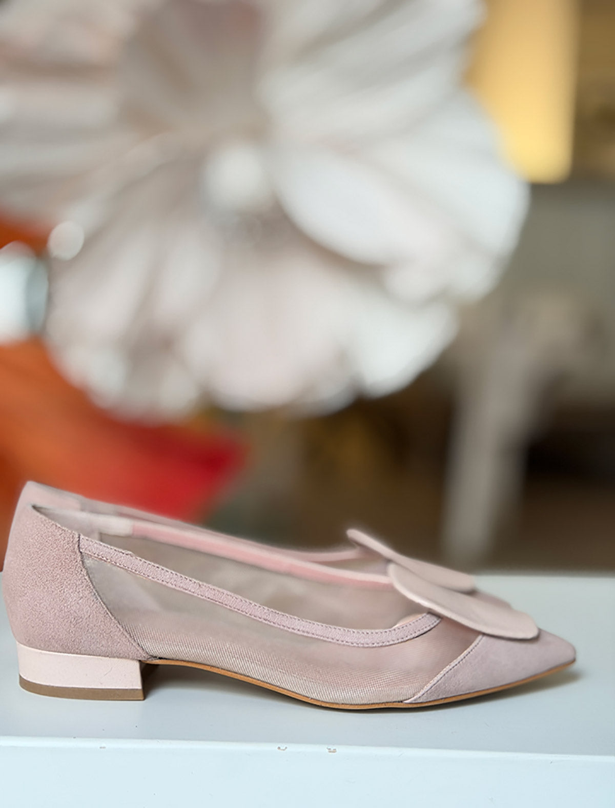 Bailarina de rejilla nude estilazo