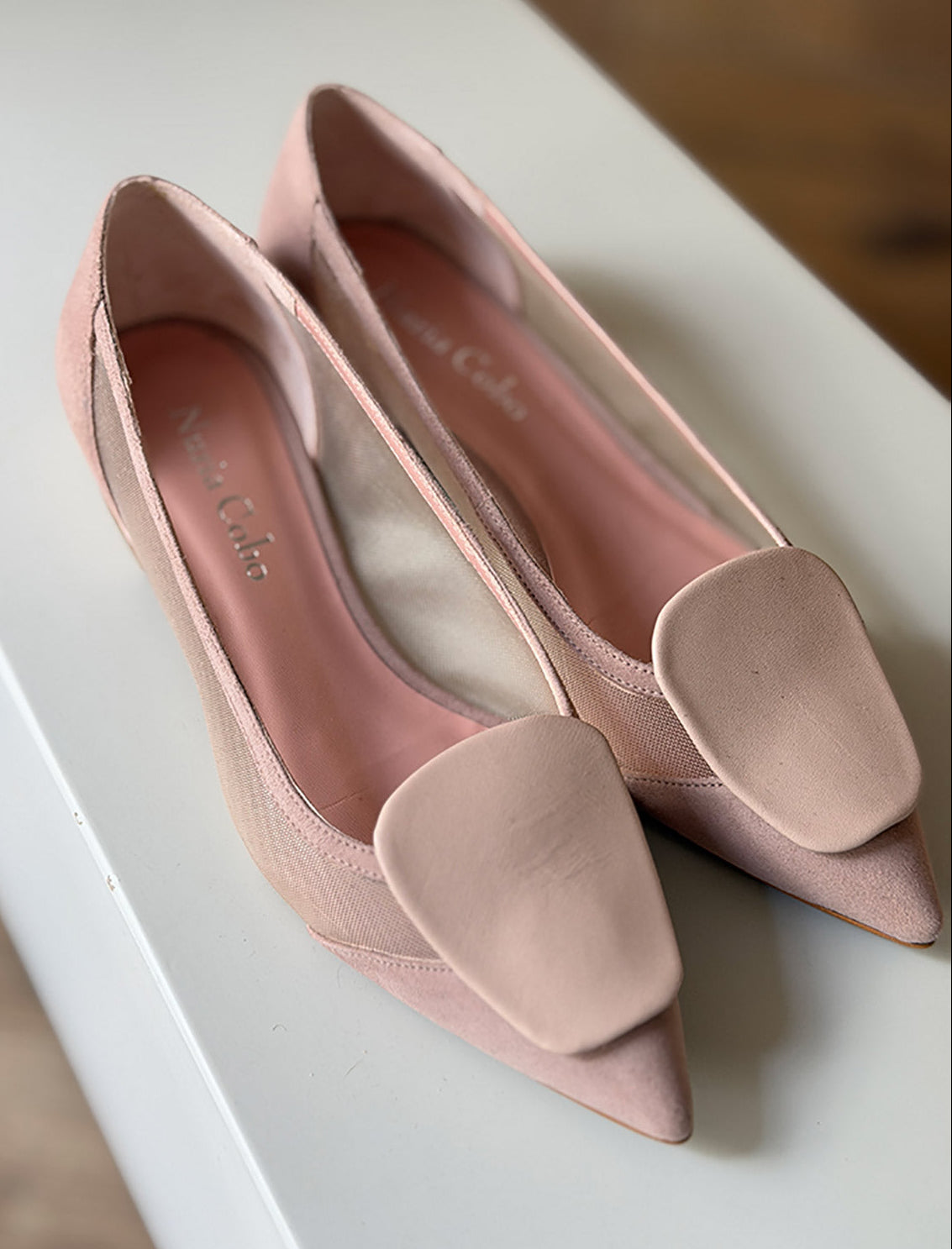 Bailarina de rejilla nude estilazo