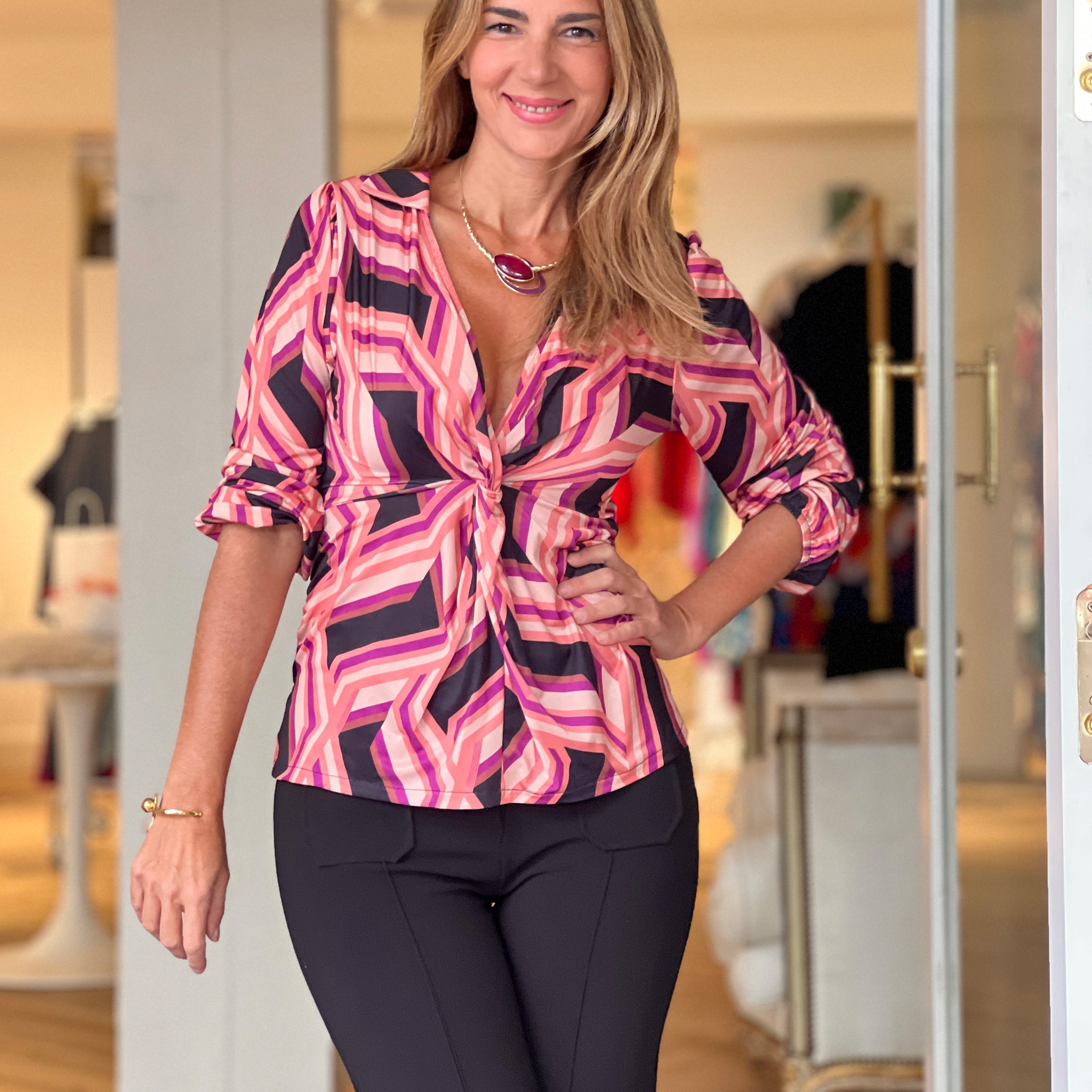 Blusa superfavorecedora elástica