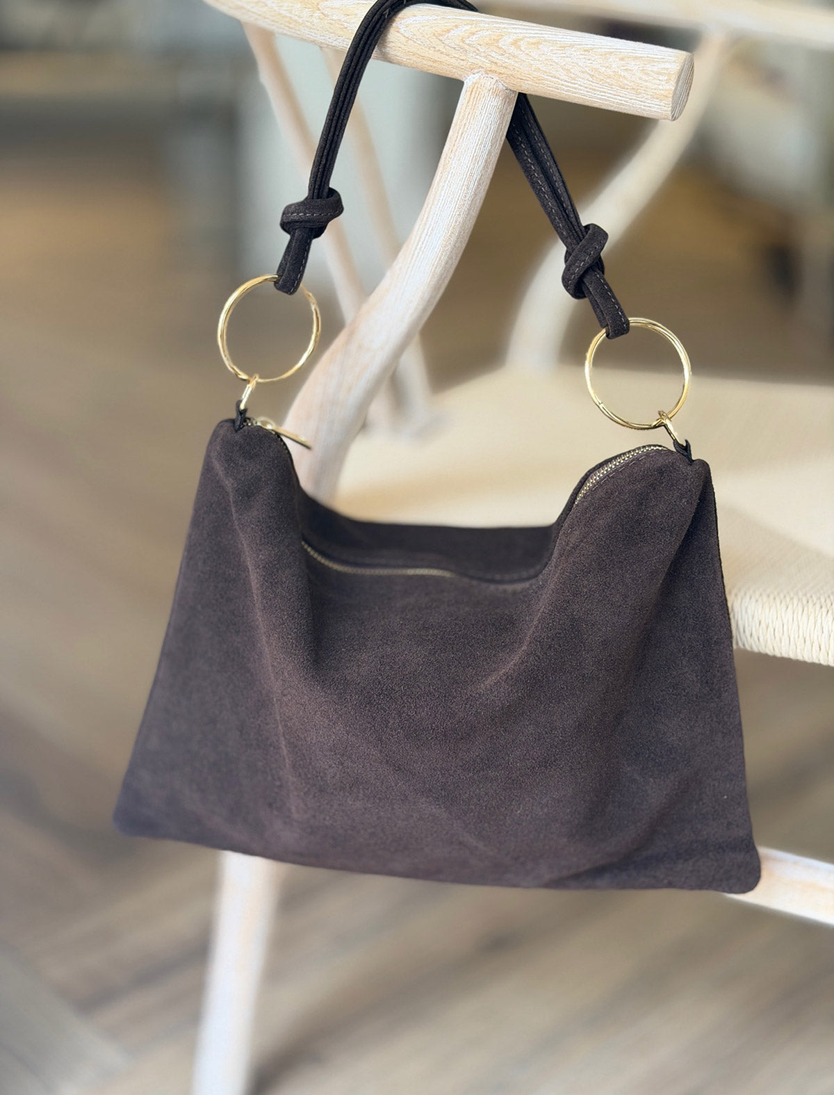 Ideal chocolate hoop bag