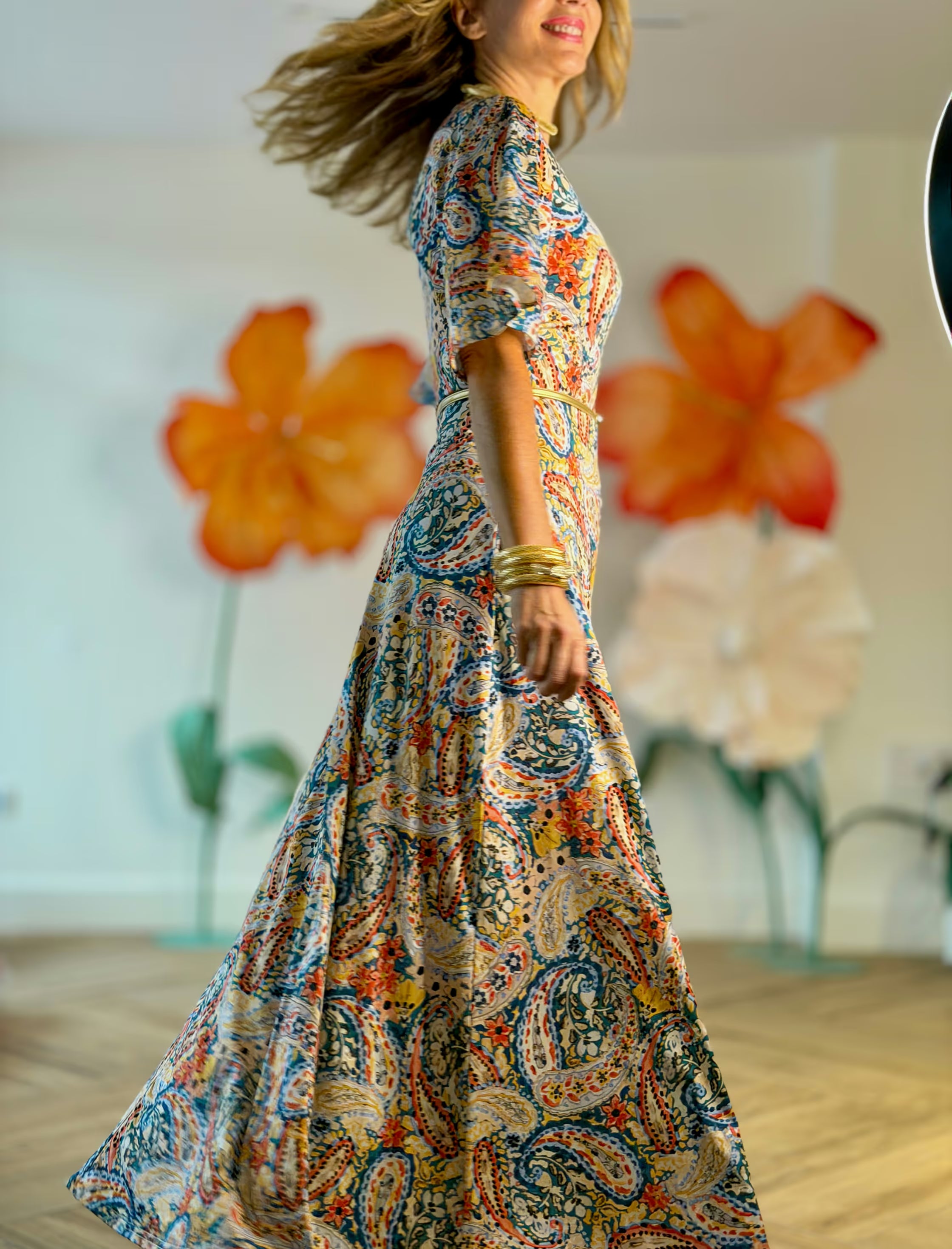 Vestido de cashemir maravilloso