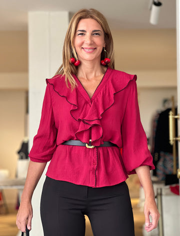 Camisa fluida volante ideal
