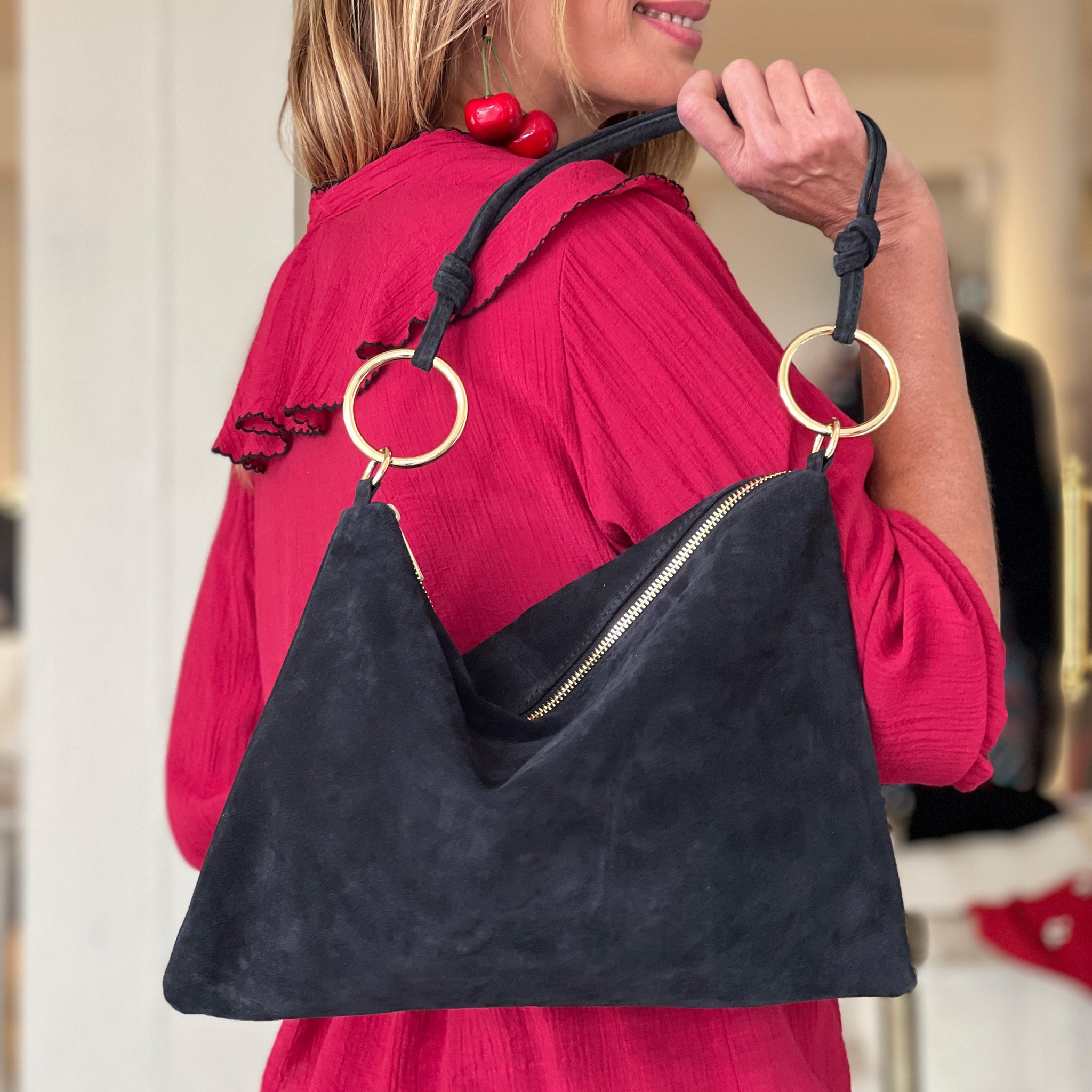 Bolso aros ideal negro