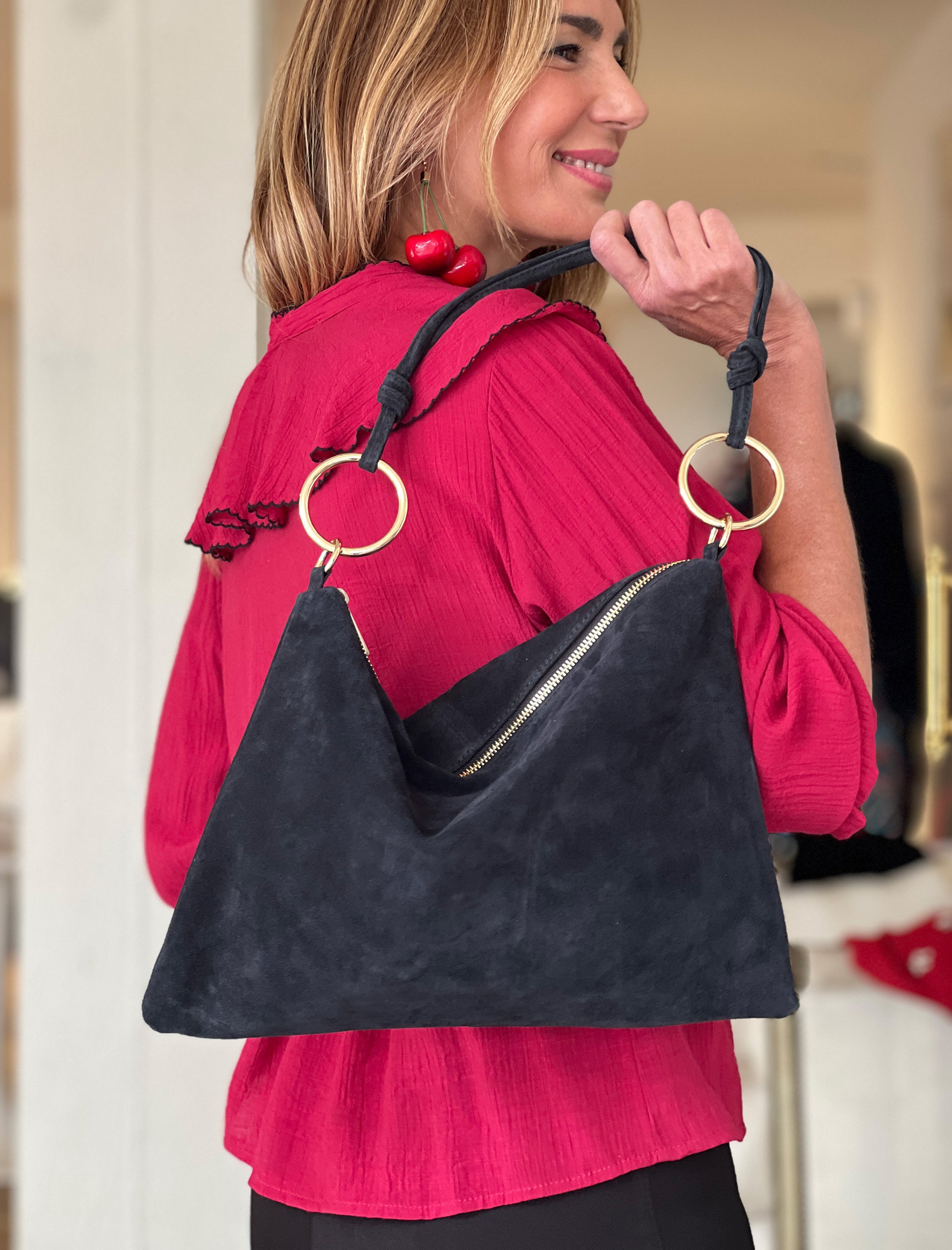 Bolso aros ideal negro