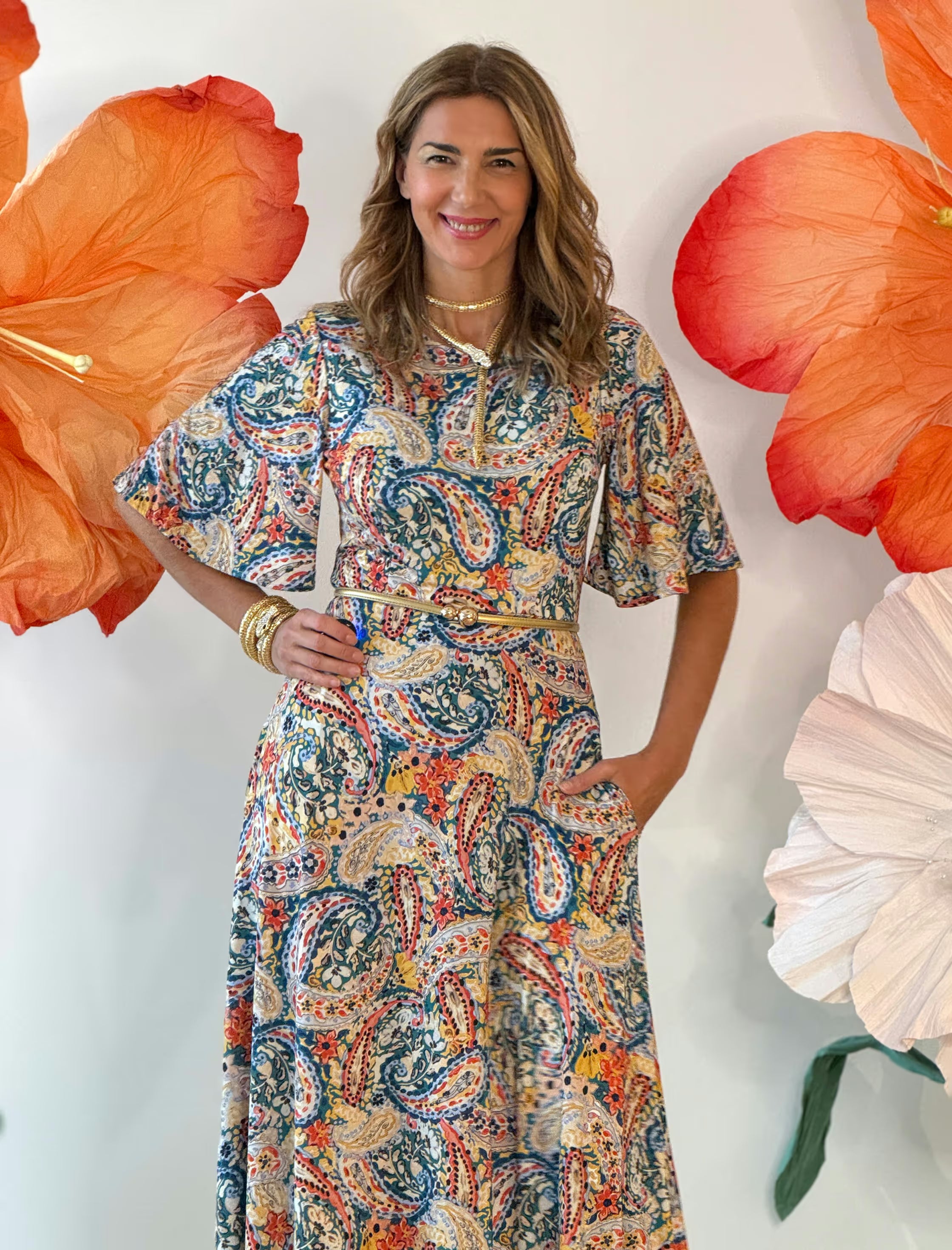Vestido de cashemir maravilloso
