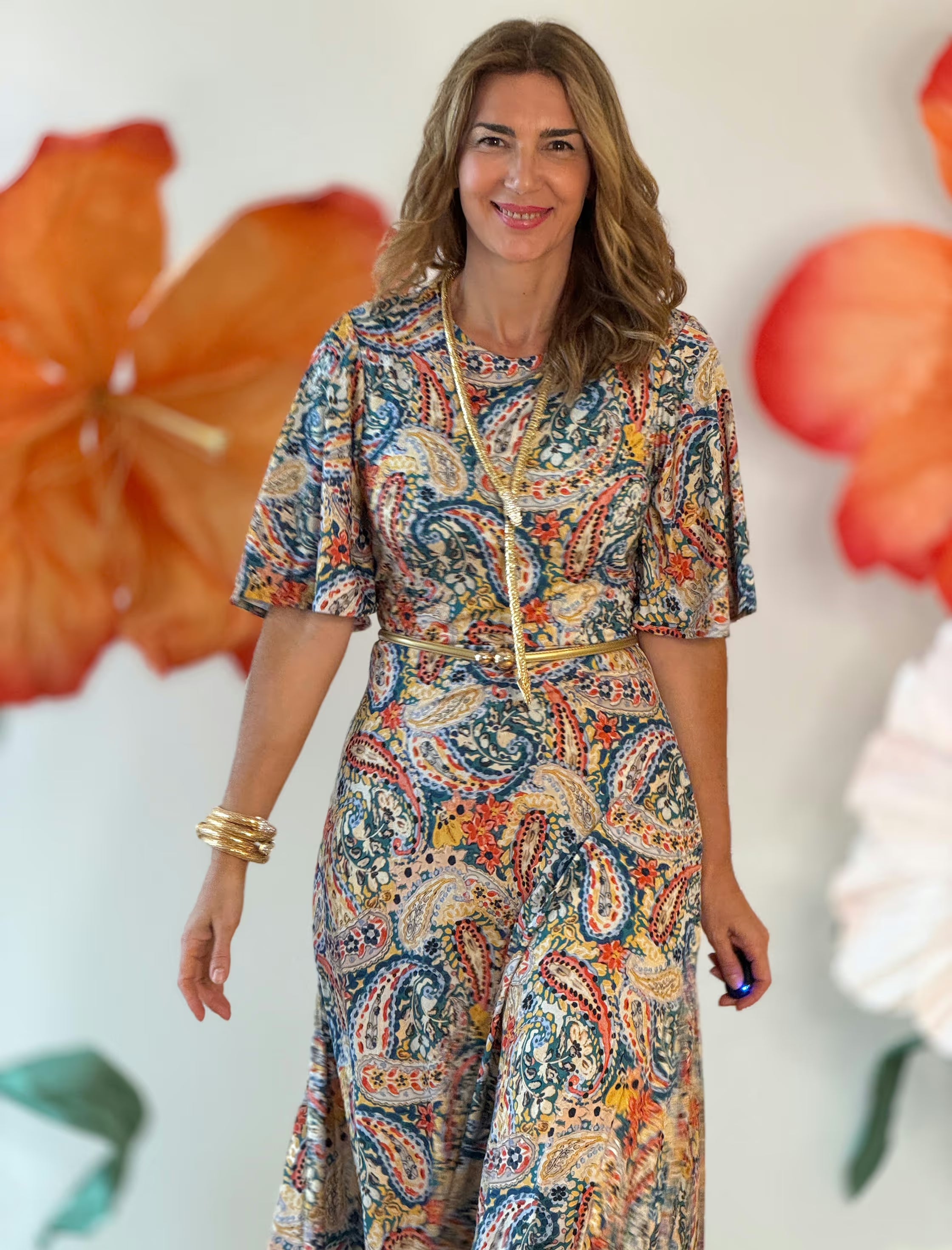 Vestido de cashemir maravilloso