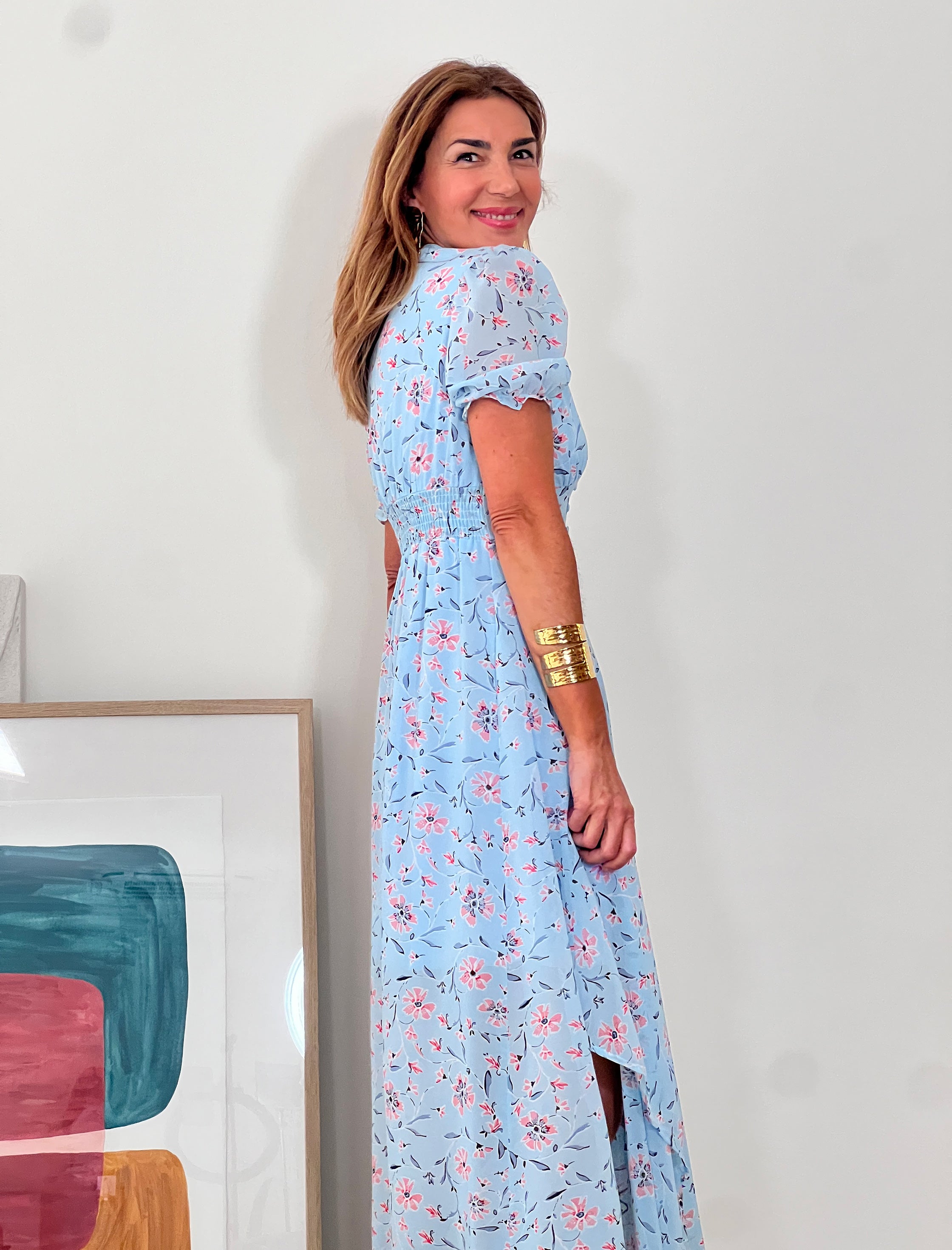 Vestido Fluido más Azul