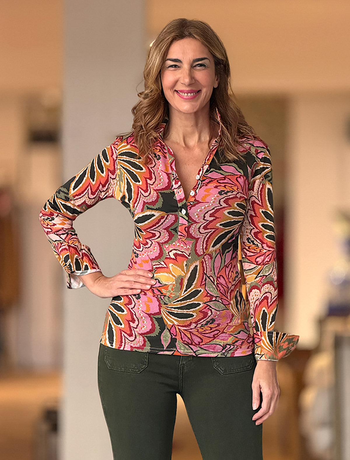 Camisa elástica Ariatna