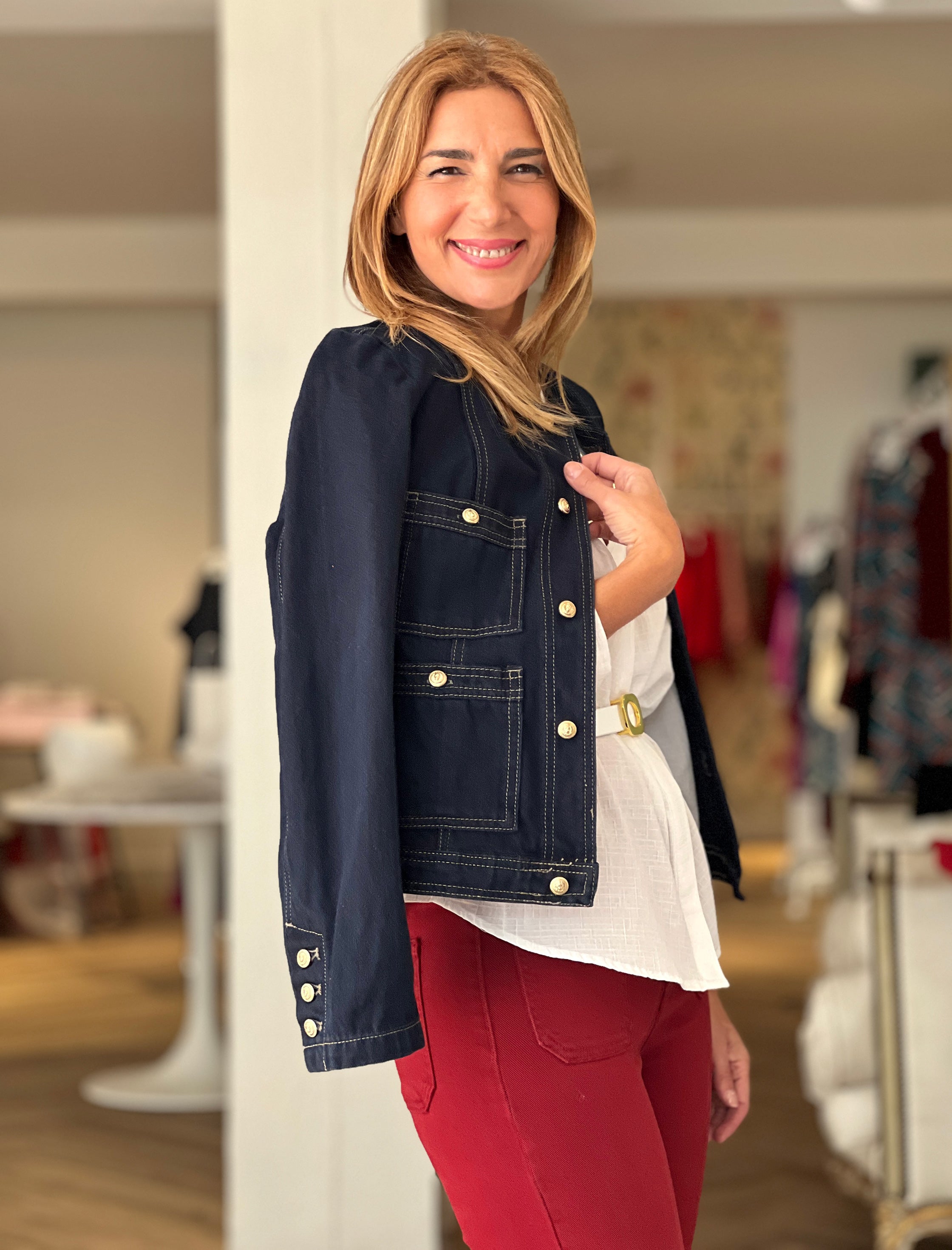 Chaqueta denim muy chic