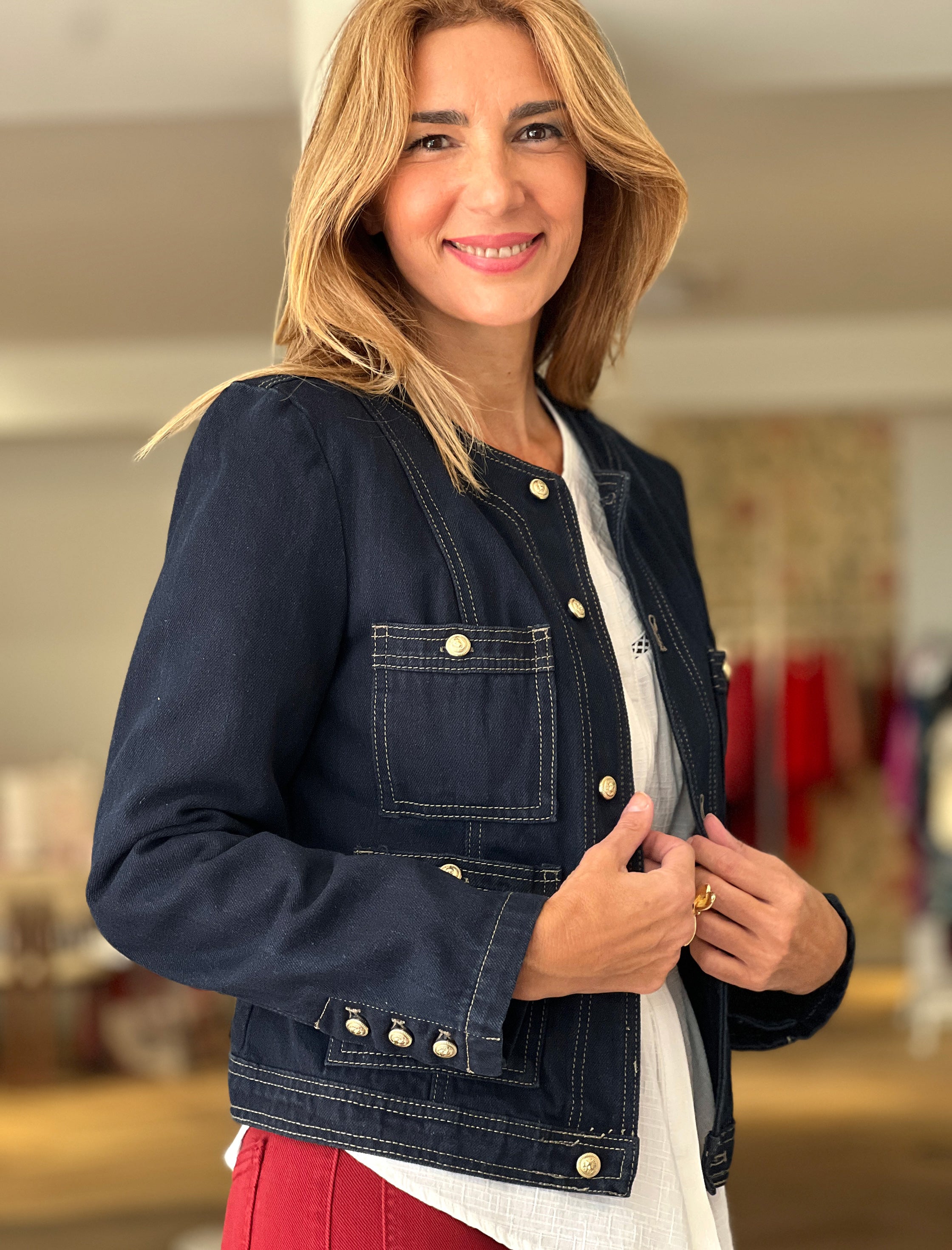 Chaqueta denim muy chic