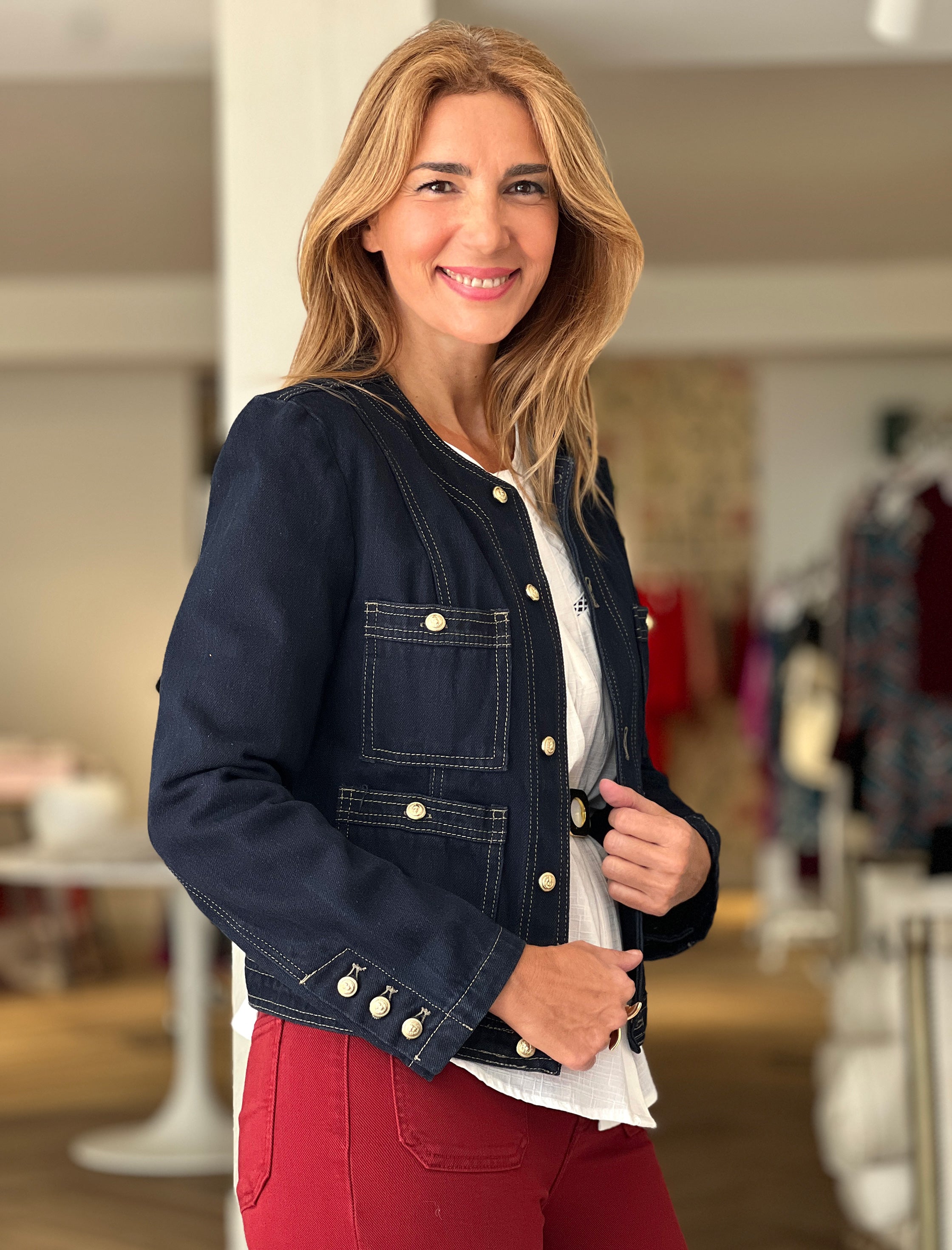 Chaqueta denim muy chic