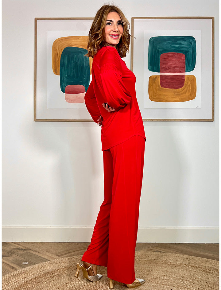 PANTALON SOFT FAVORECEDOR ROJO