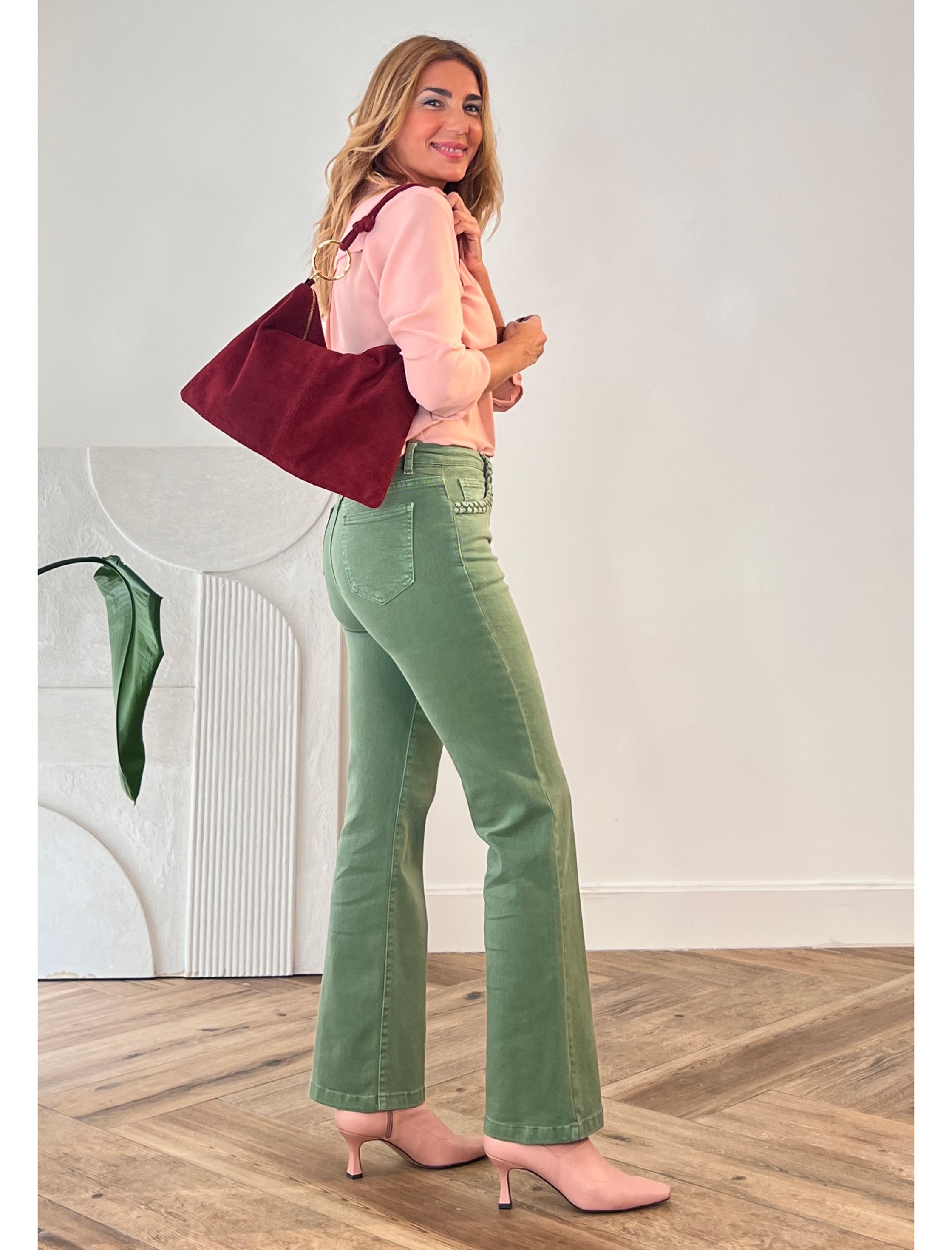 Bolso aros ideal marsala