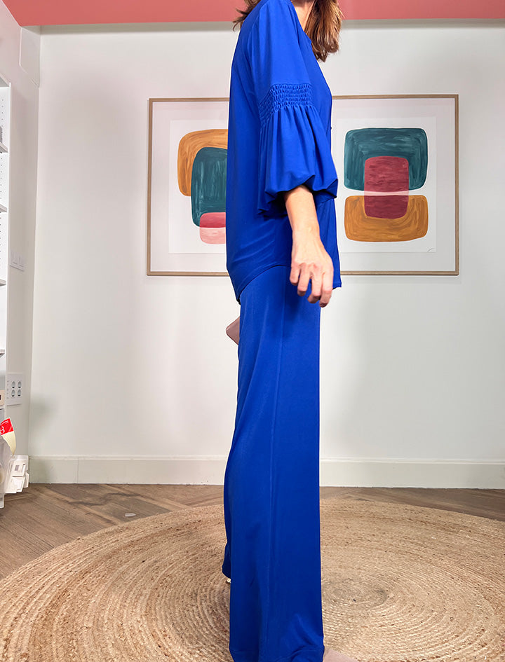 Pantalón Soft favorecedor azul