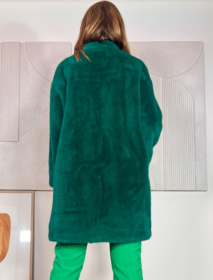 Abrigo más chic y suave verde ÚLTIMO