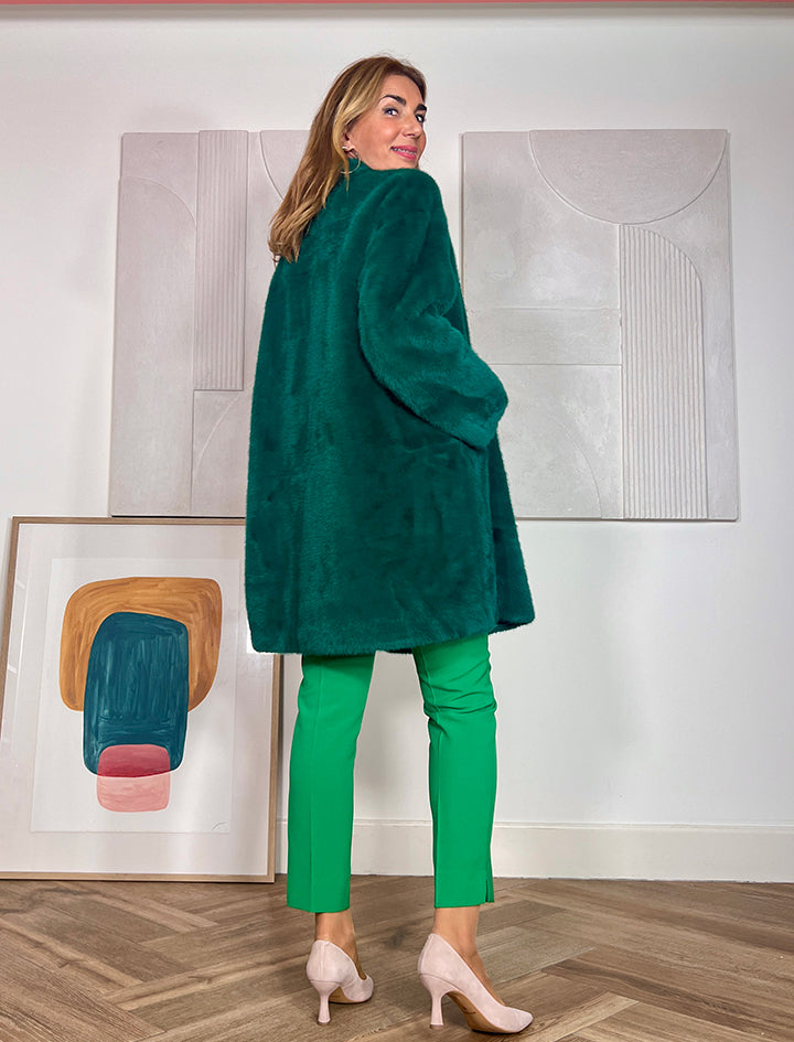 Abrigo más chic y suave verde ÚLTIMO