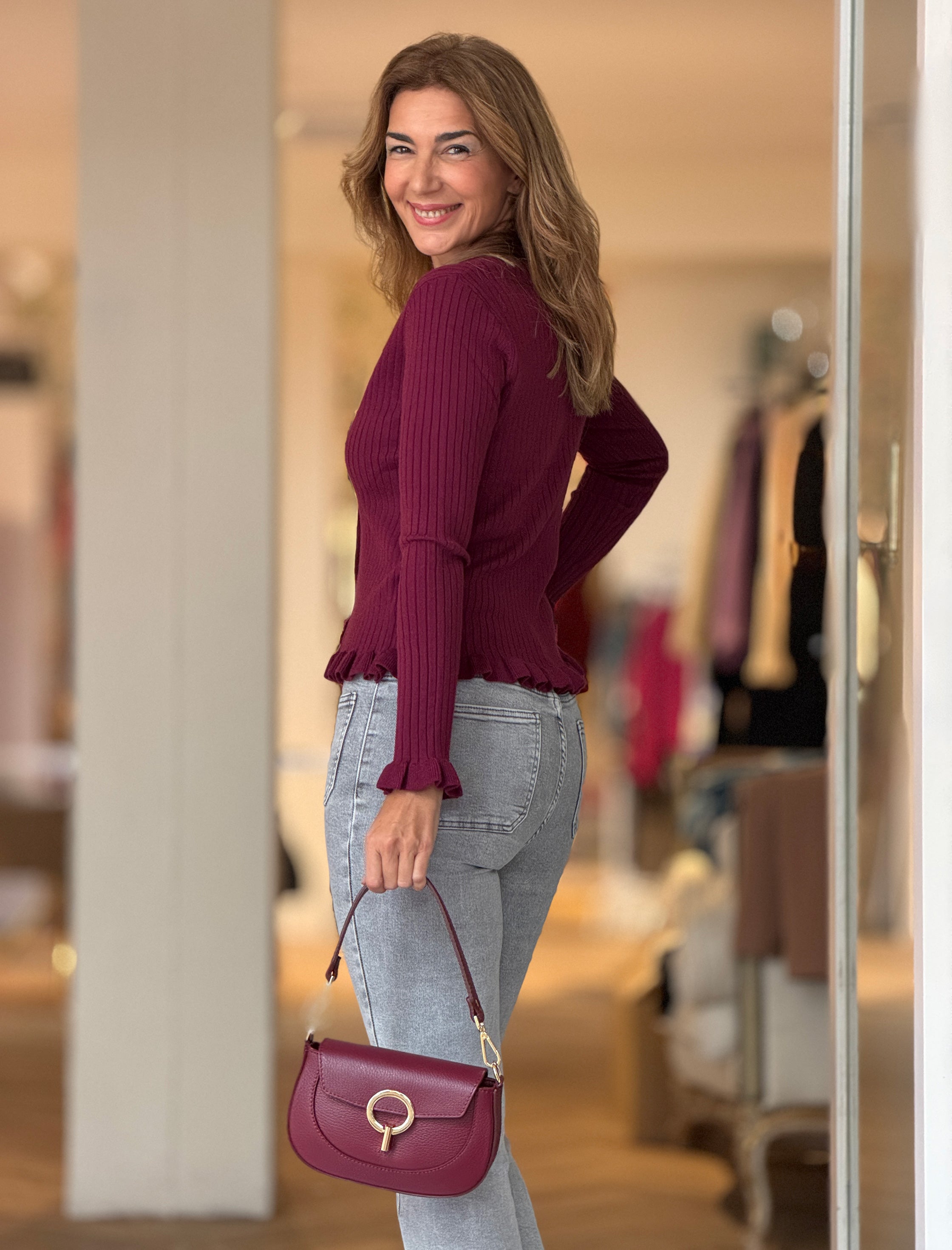 Bolso Alessandra Burdeos