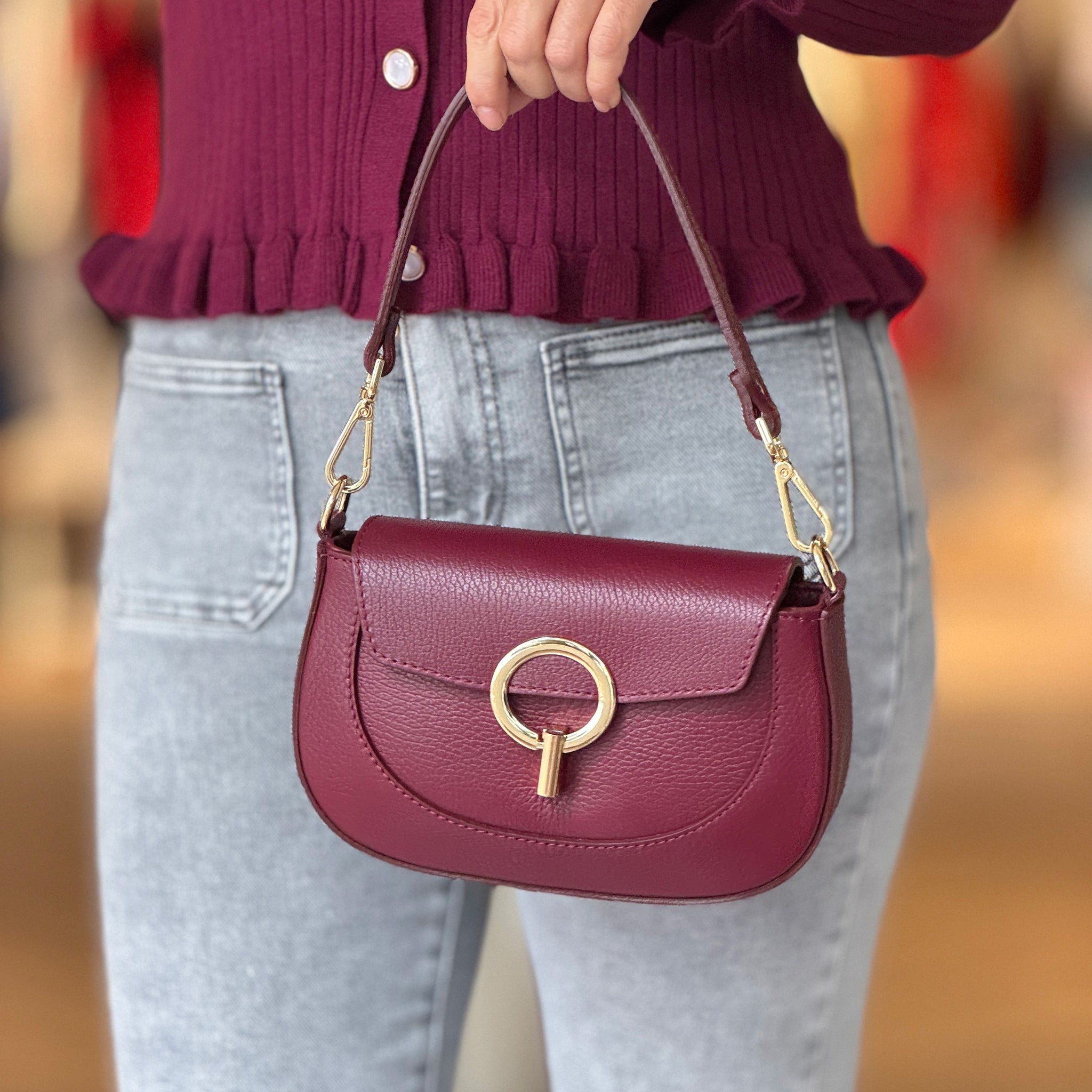 Bolso Alessandra Burdeos