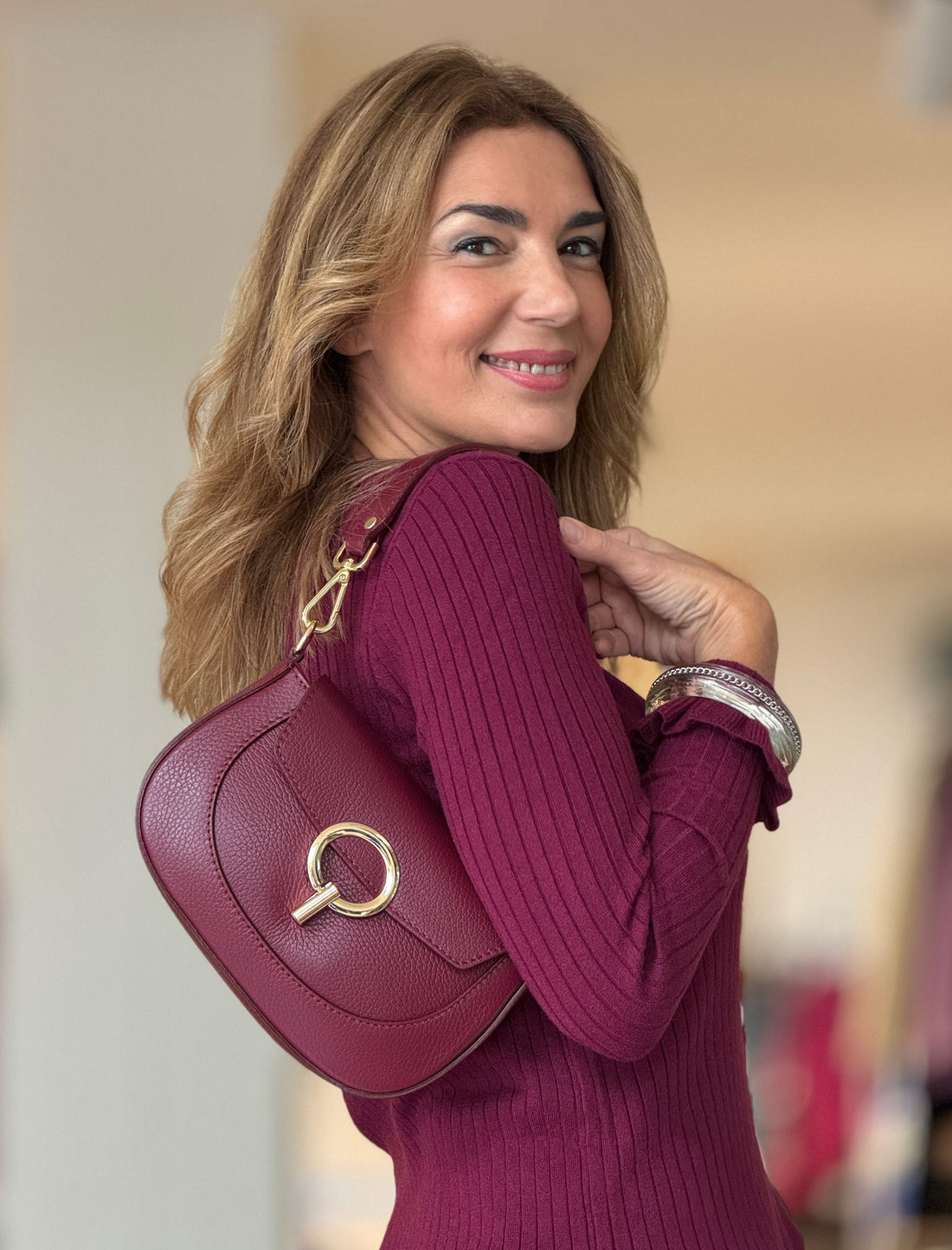 Bolso Alessandra Burdeos