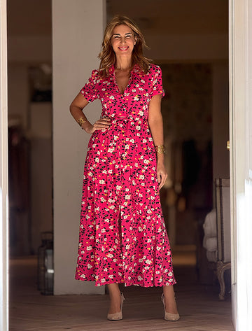 Vestido camisero flowers