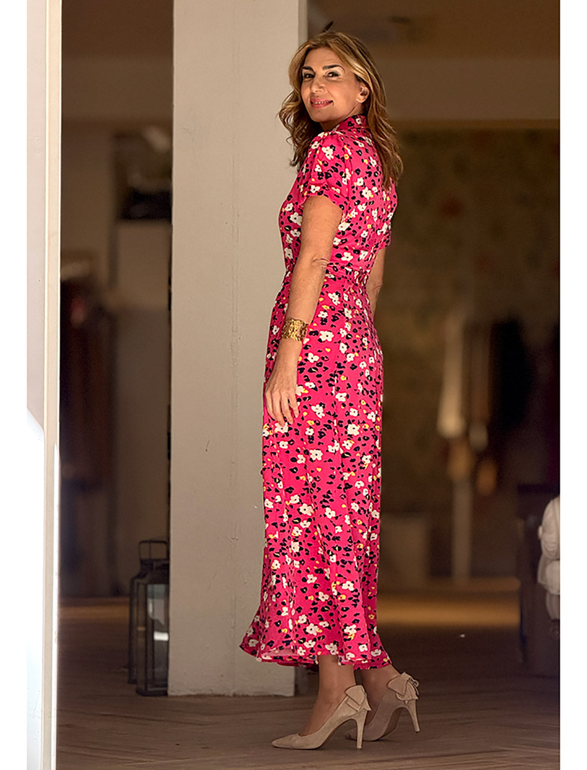 Vestido camisero flowers