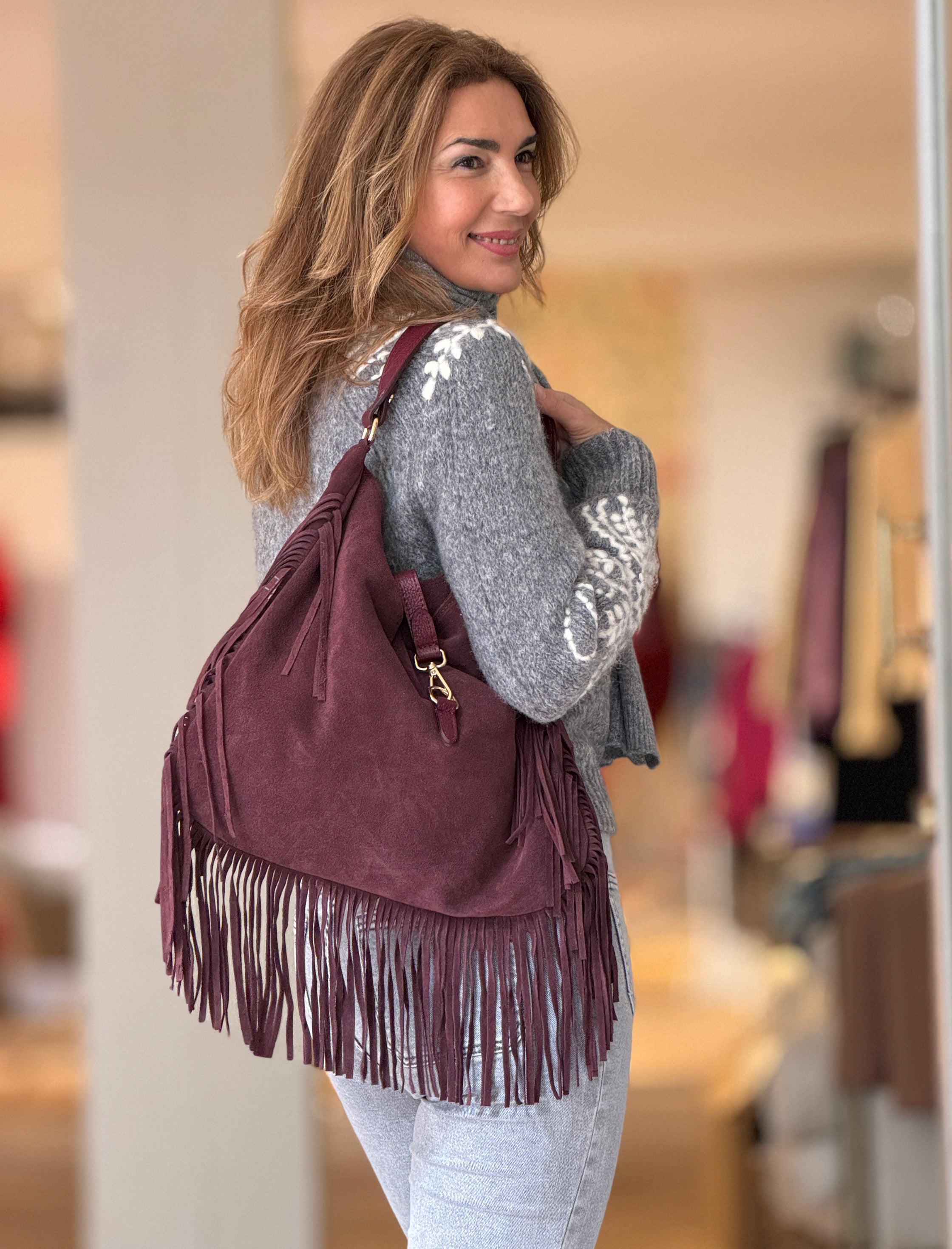 Bolso de flecos boho