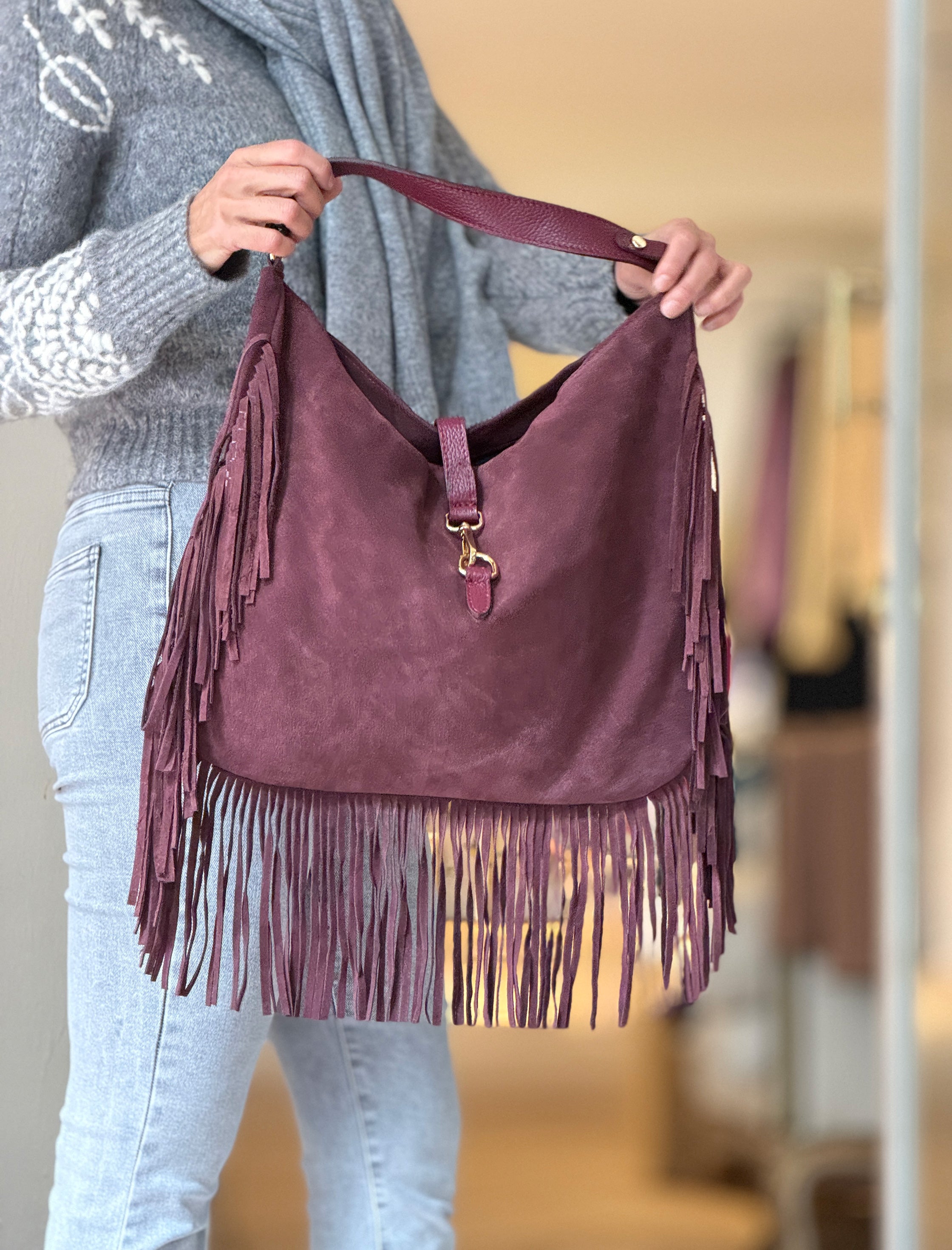 Bolso de flecos boho