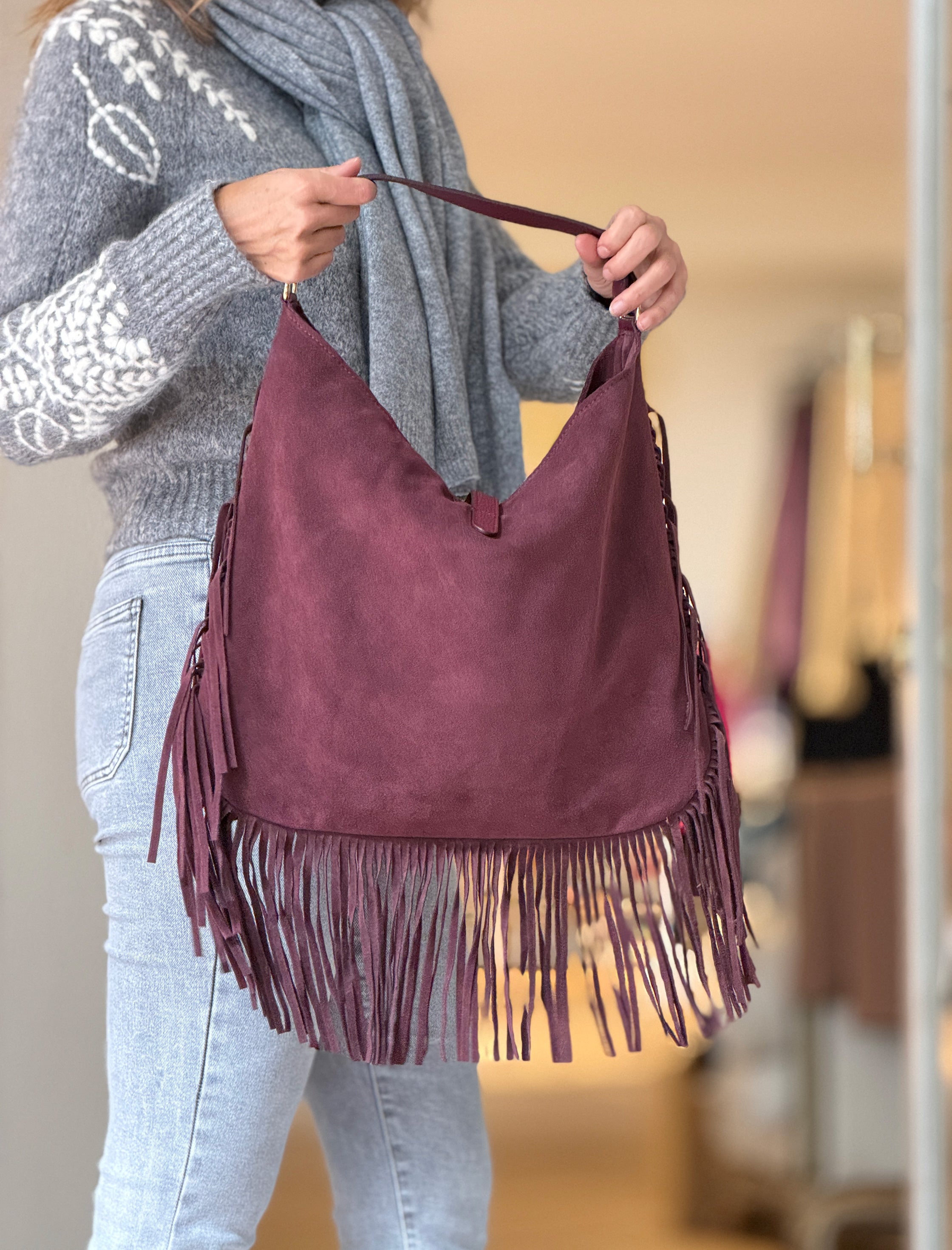 Bolso de flecos boho