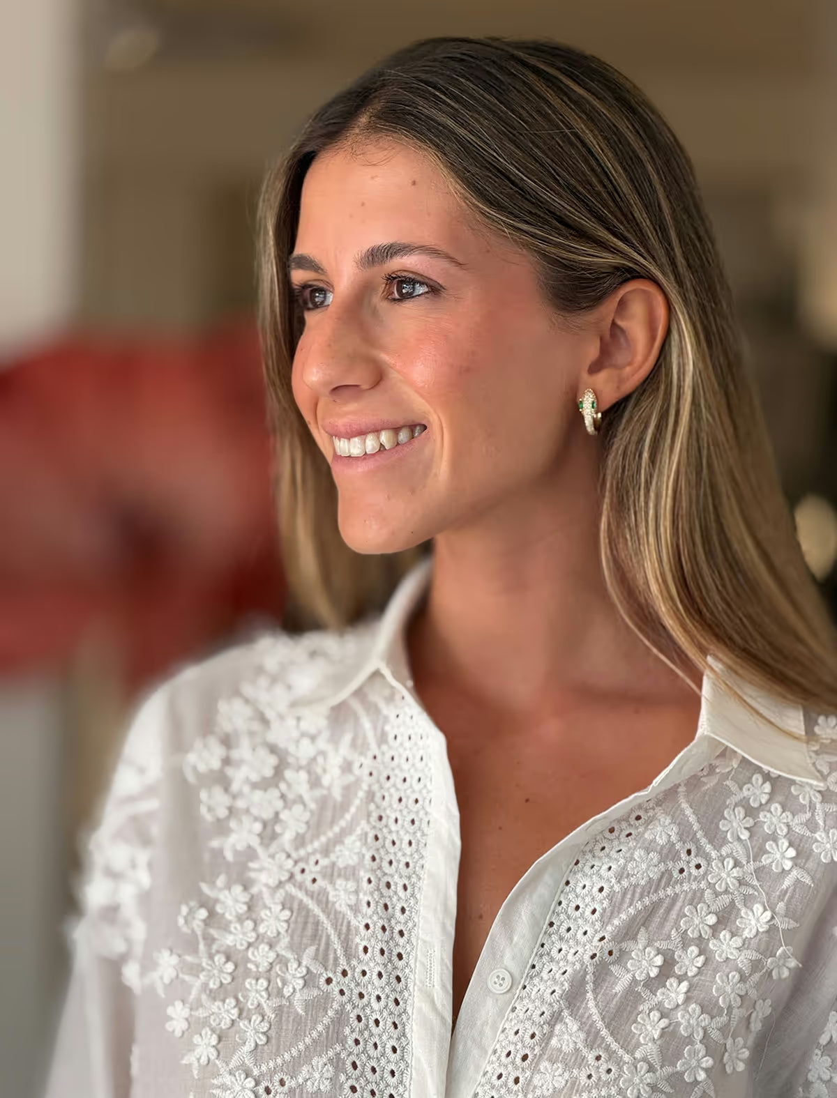 Zirconia Boa Earrings