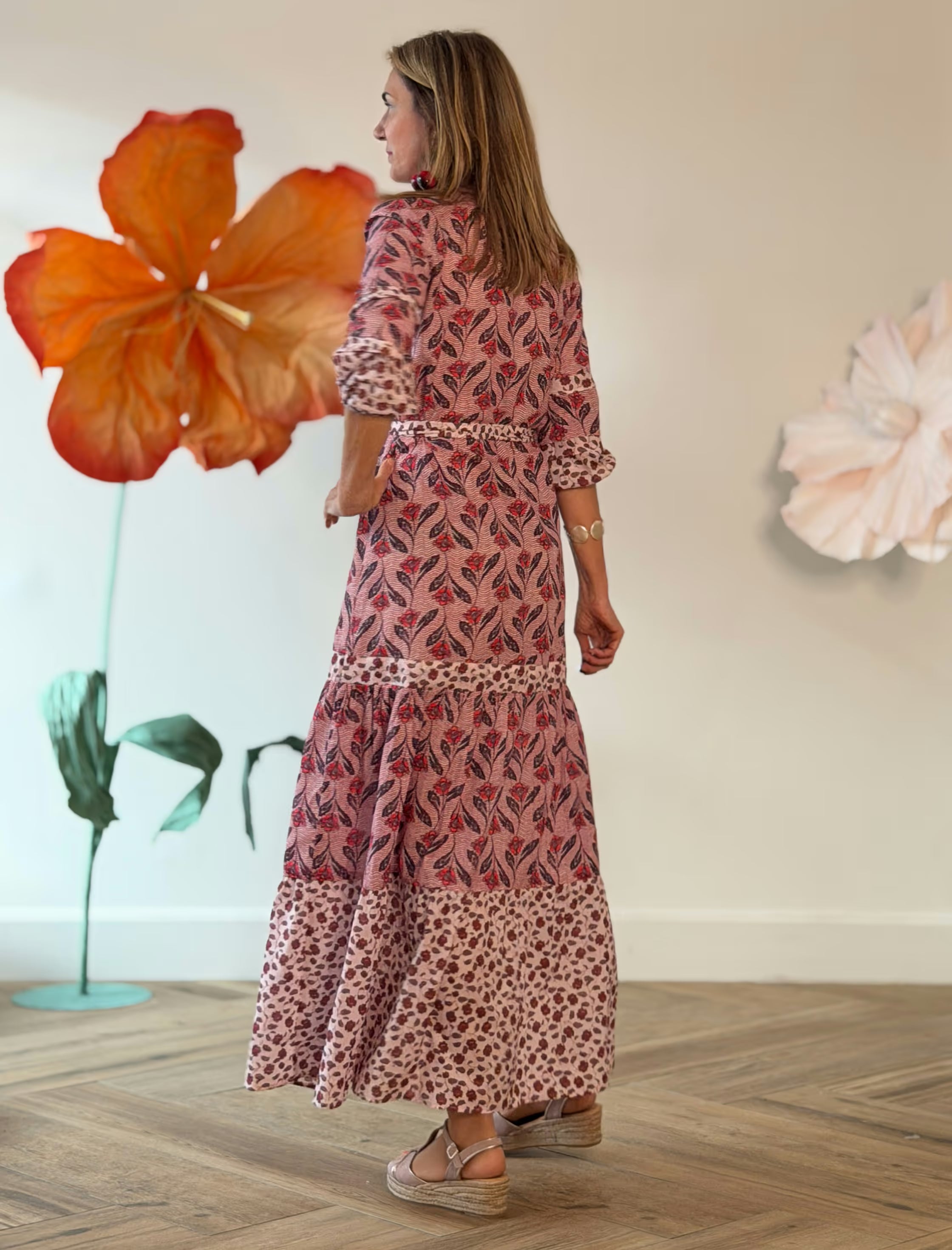 Provence floral dress