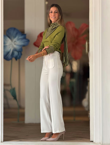 IDEAL PANTS WITH WHITE POCKETS
