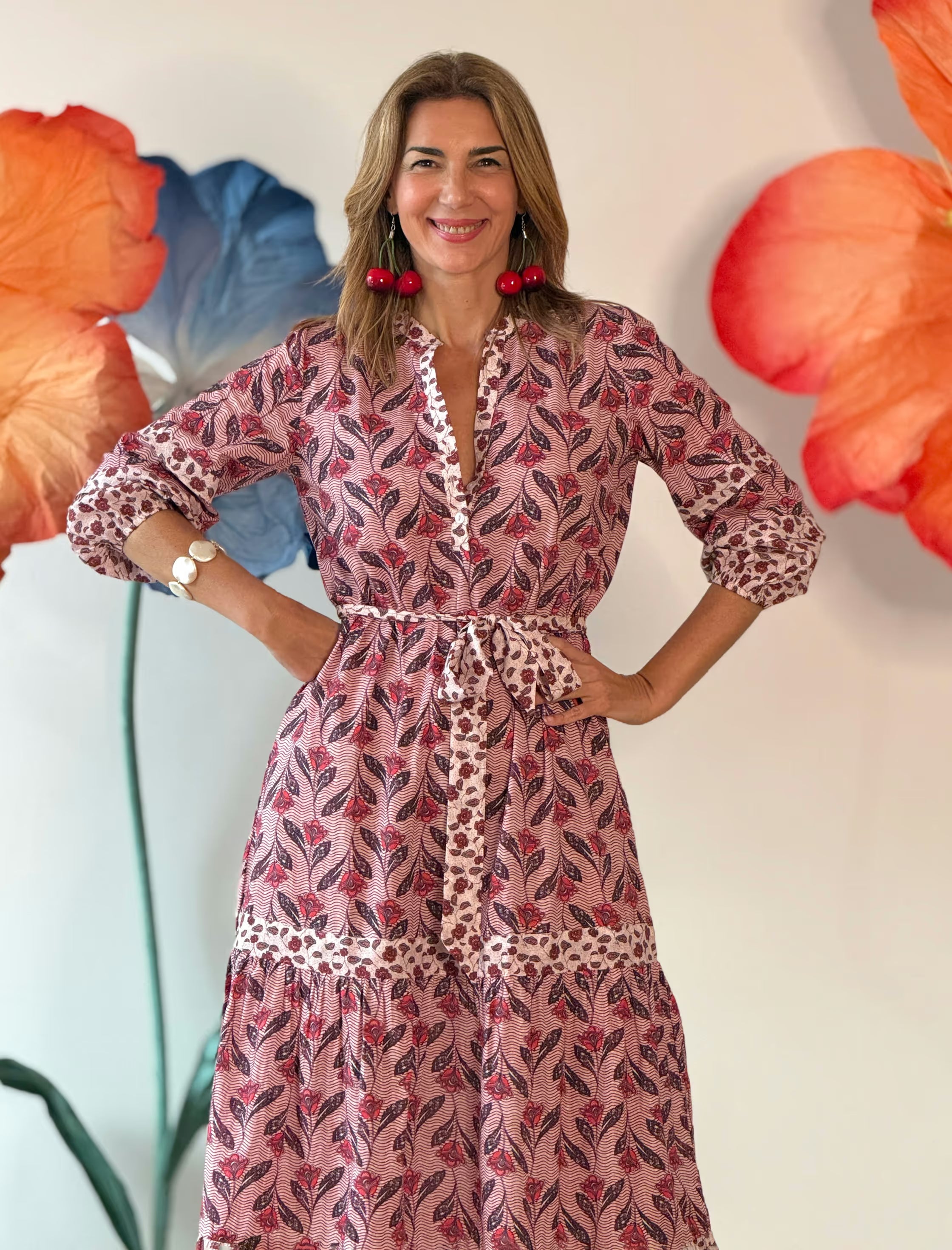 Provence floral dress