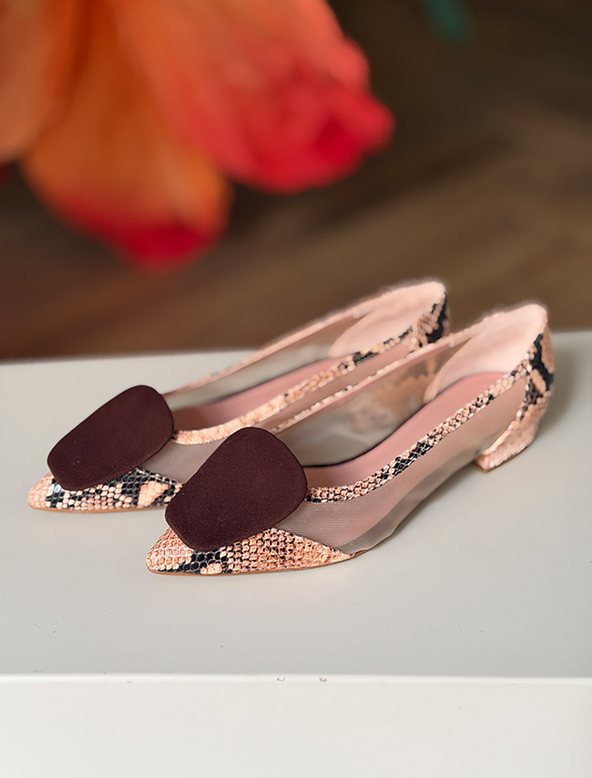 Bailarina de rejilla print estilazo