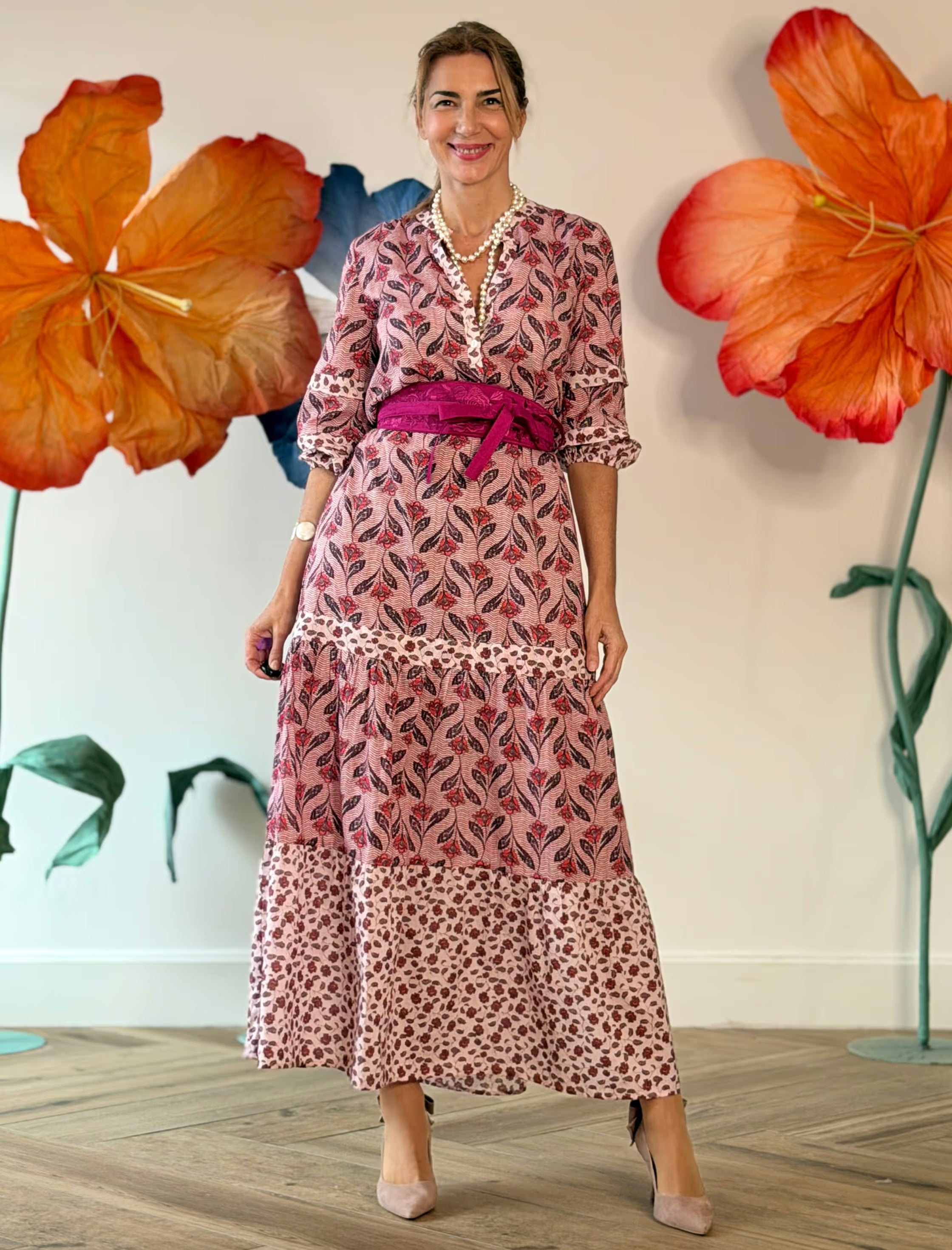 Provence floral dress