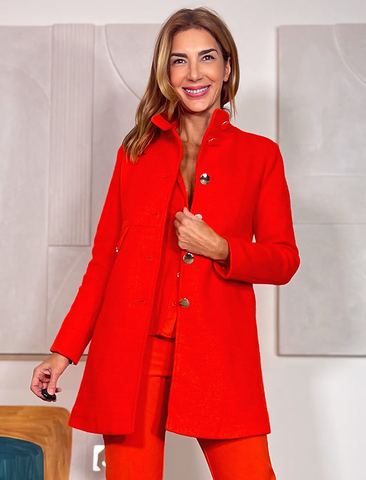 Abrigo ideal superfavorecedor coral