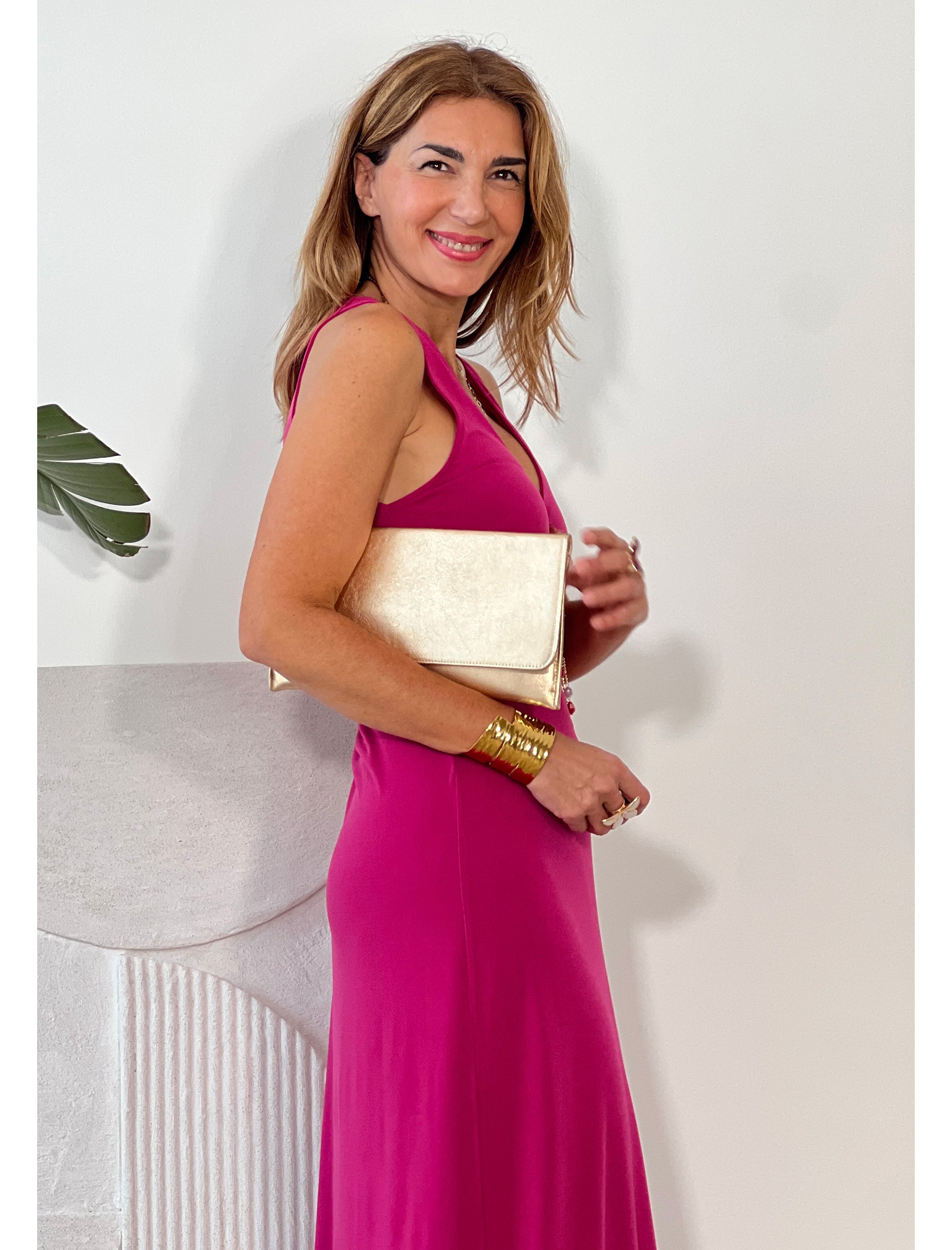 Vestido Muy favorecedor fucsia