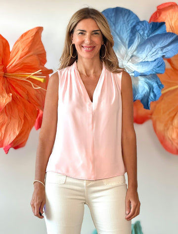 Blusa rosa fluida chic