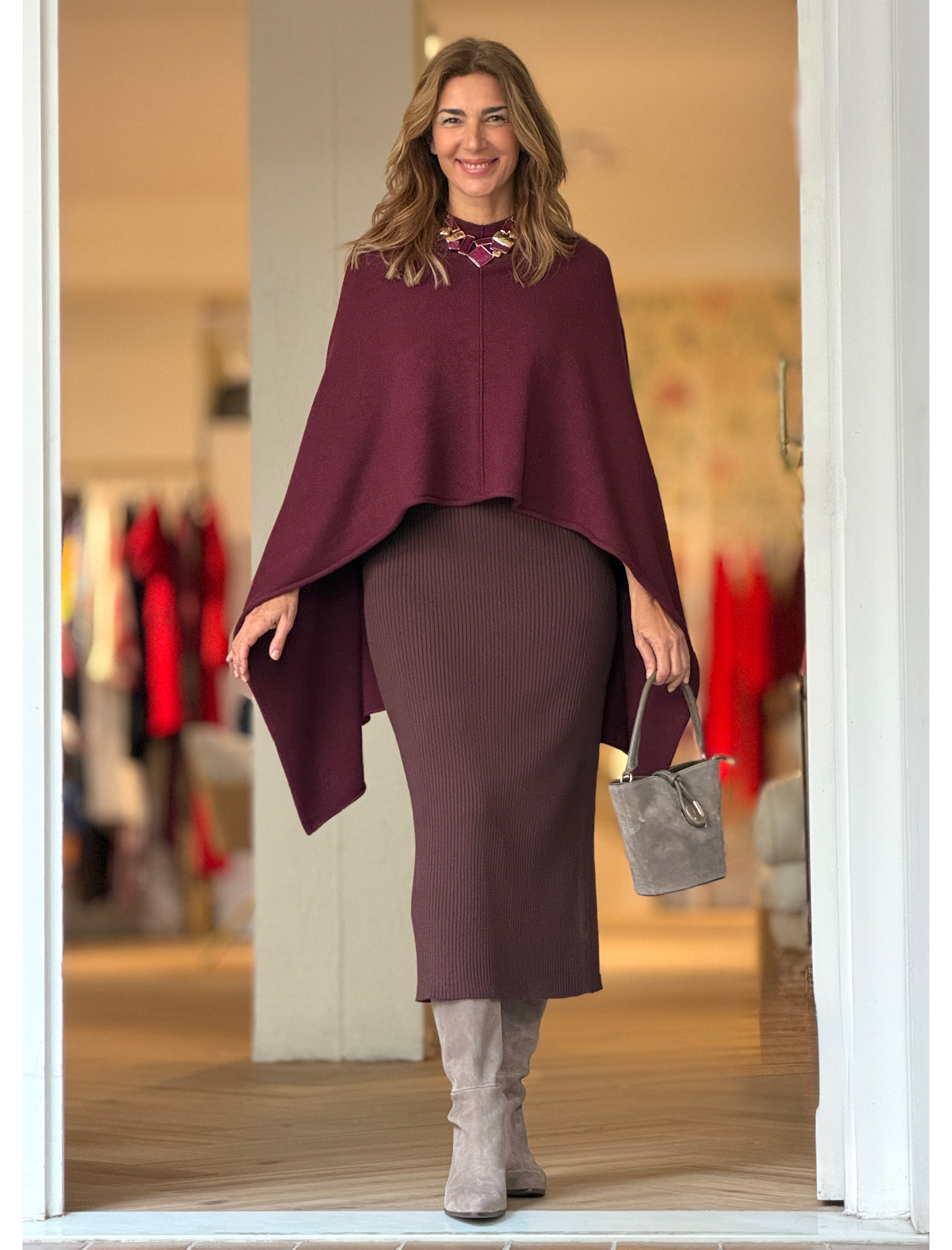 Bolso mini cesta chic taupe