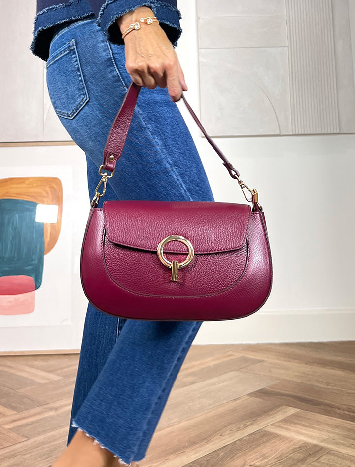 Bolso Nuria Carolina burgundy