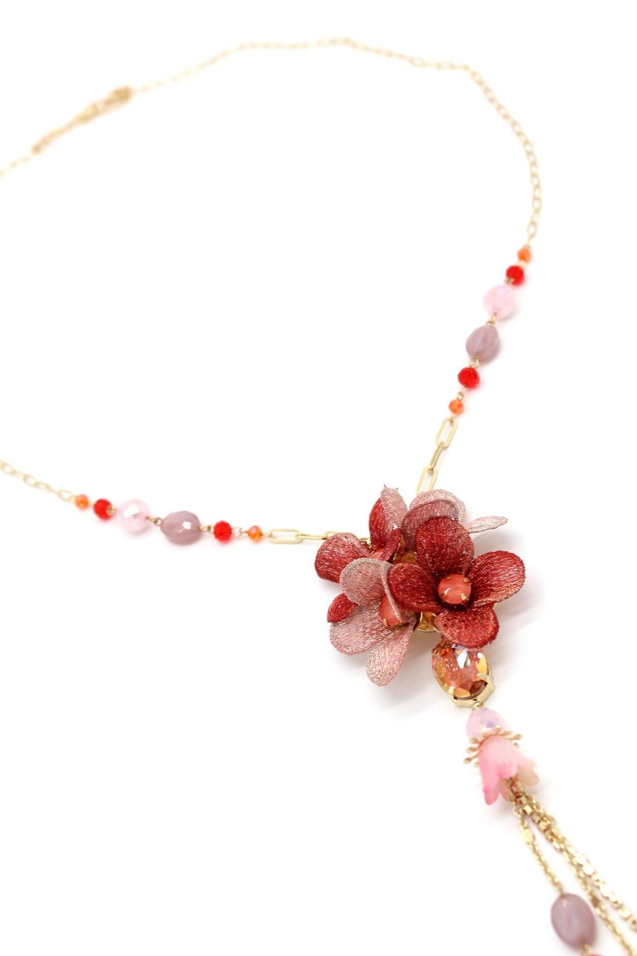 Collar artesania floresle