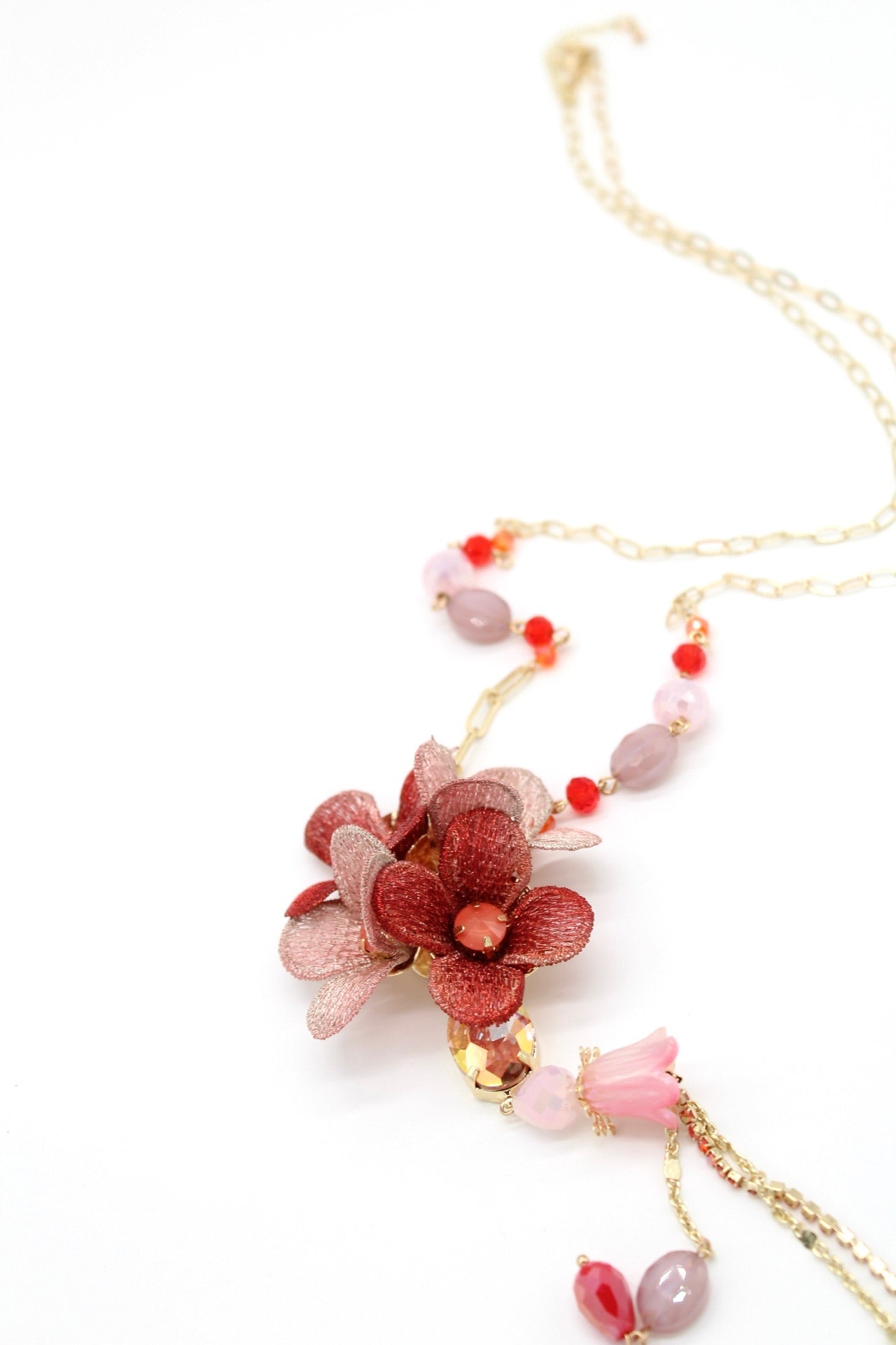 Collar artesania floresle