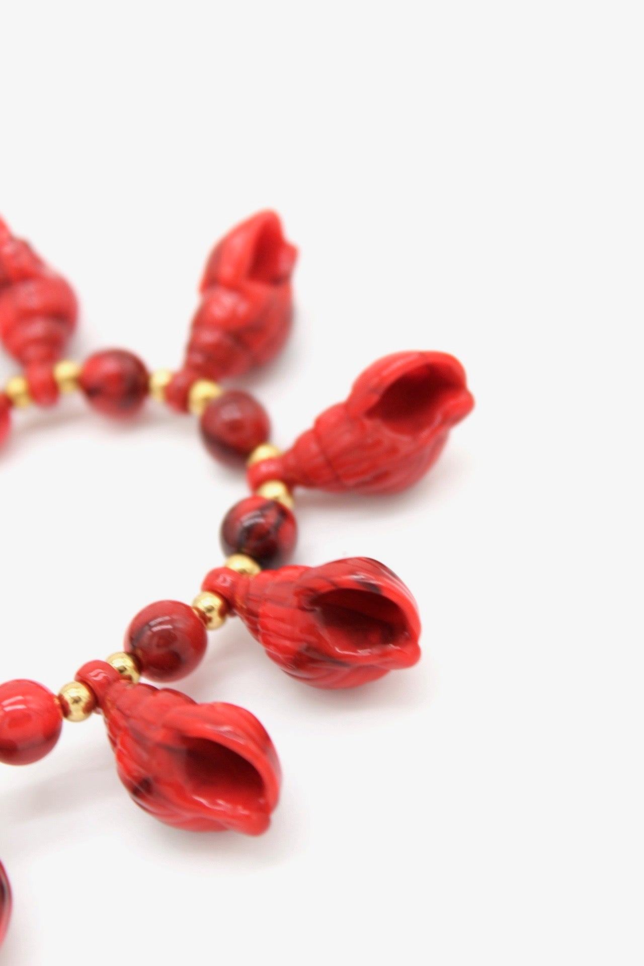 Pulsera caracolas chic coral | Nuria Cobo