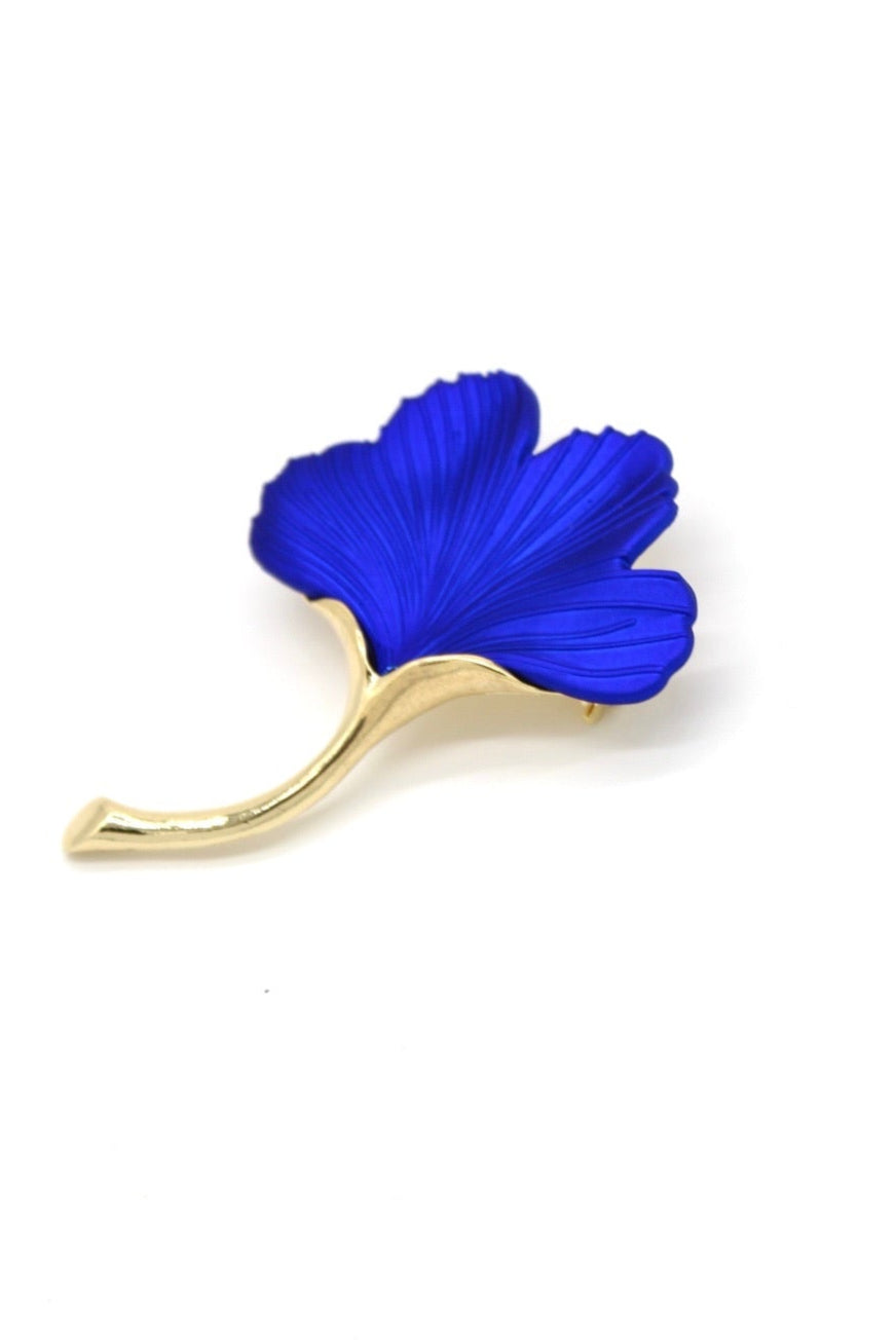 Broche nenufar azul