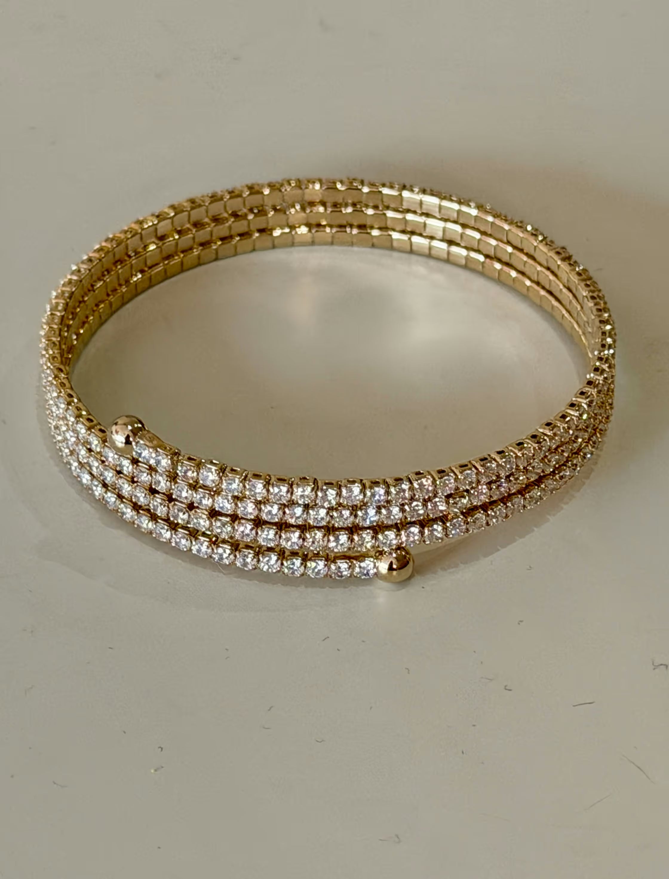 Elastic Zirconia Wrap Bracelet (pending name Nuria)