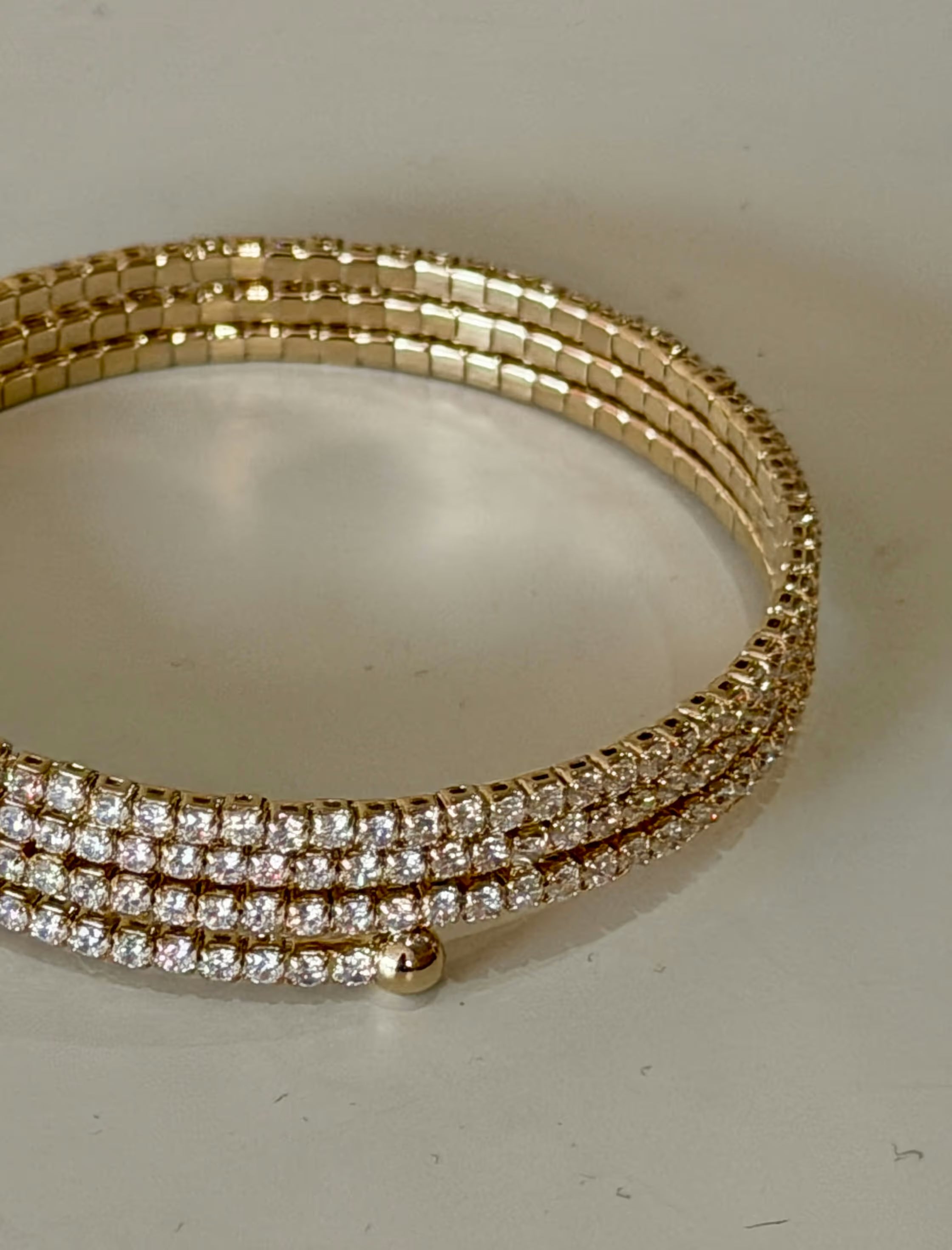 Elastic Zirconia Wrap Bracelet (pending name Nuria)