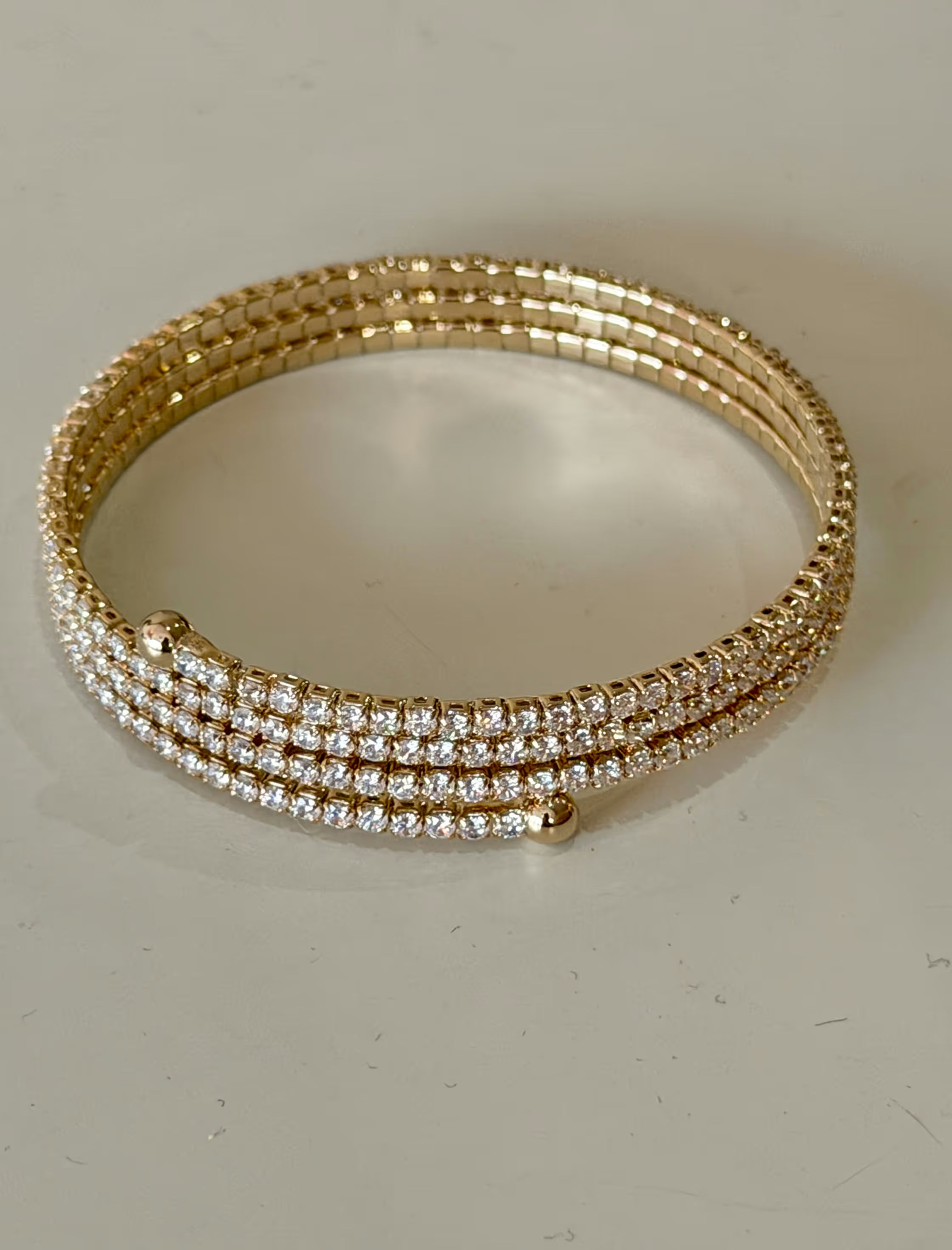 Elastic Zirconia Wrap Bracelet (pending name Nuria)
