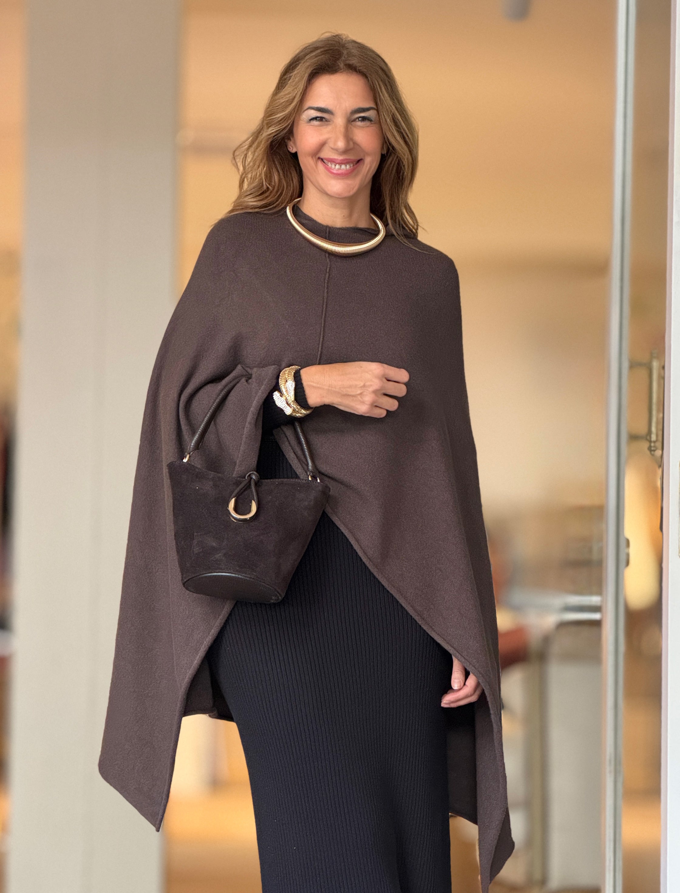 Vestido de punto negro