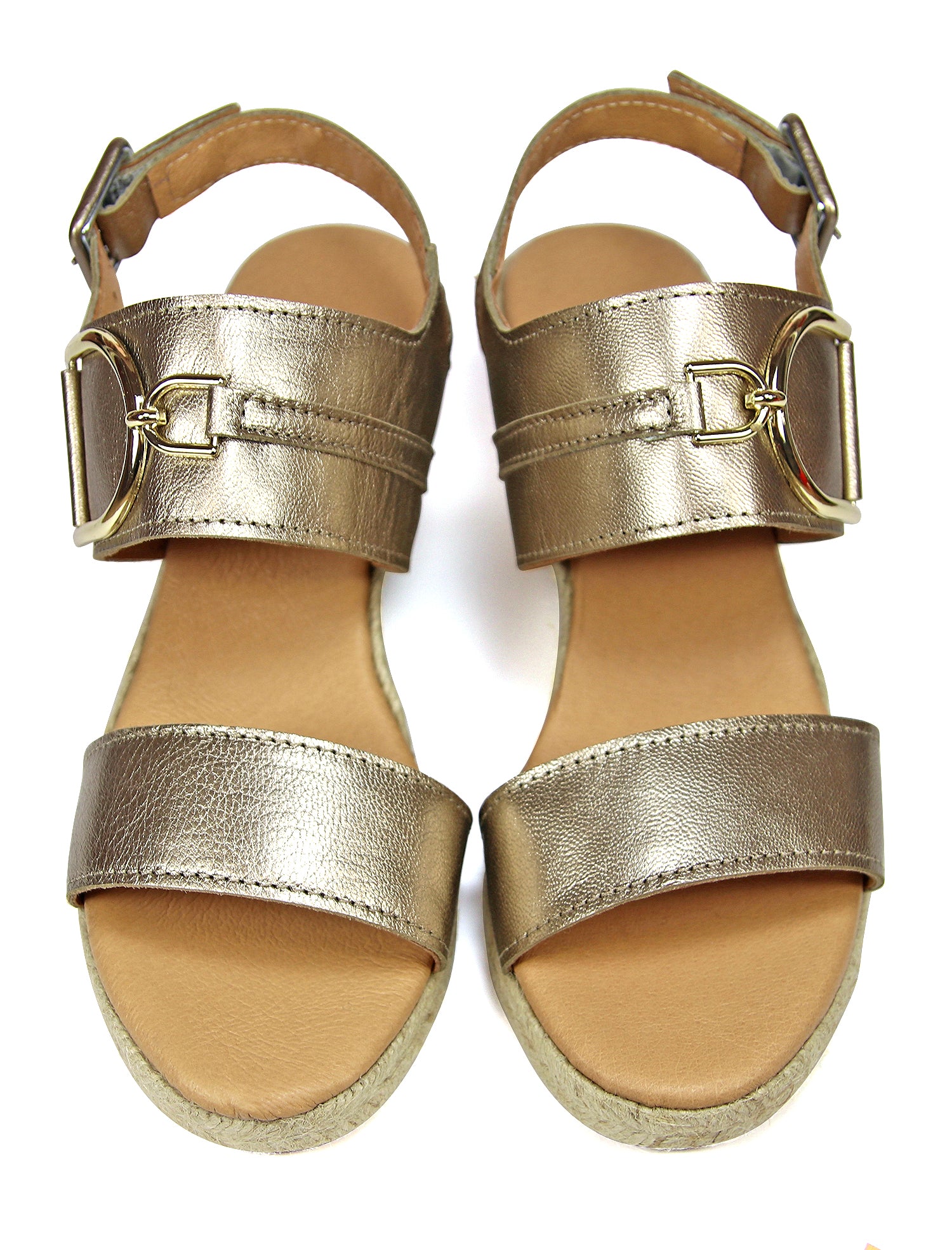 Beige esparto sandals Nuria Cobo - Main Image
