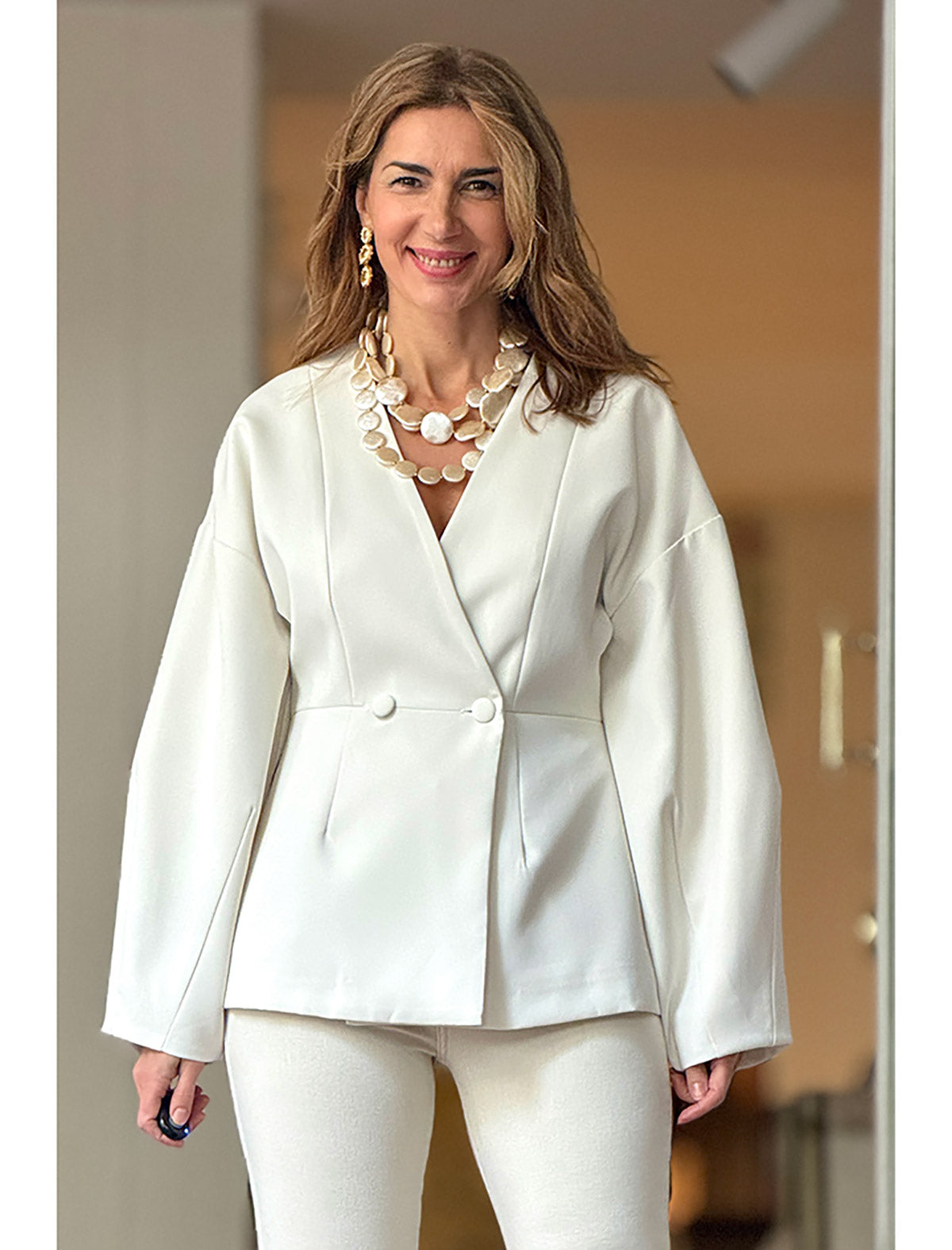 Chaqueta blanca superchic Giorgio